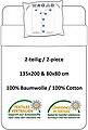 Bettwäsche »Juventus Turin - Bettwäsche-Set, 135x200 & 80x80«, Juventus Turin, 100% Baumwolle, Bild 3