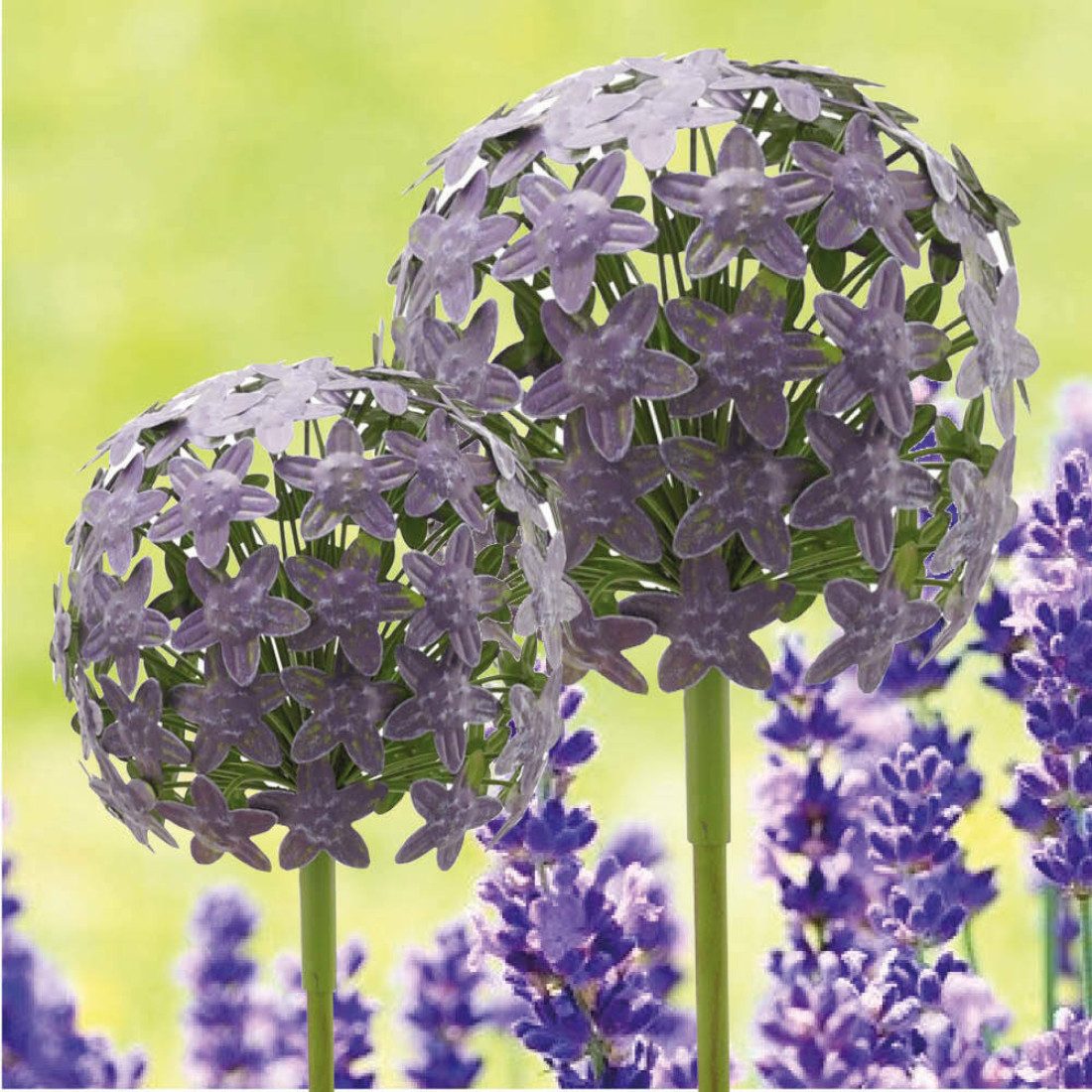 finehomegarden Gartenstecker Pflanzstecker Allium purple "ArtFerro" günstig online kaufen