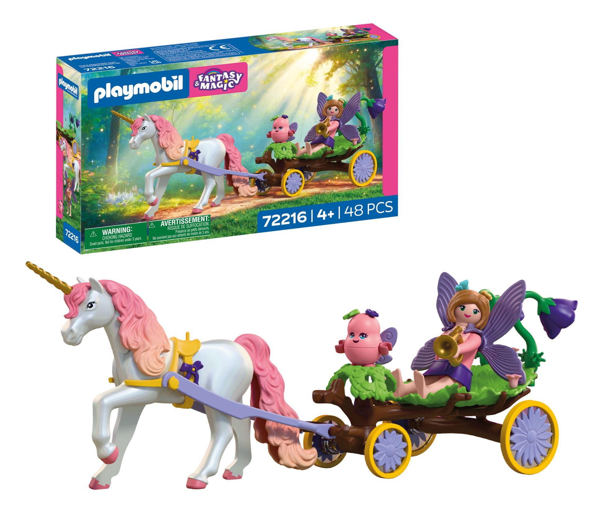 Playmobil® Einhornkutsche (72216), Fantasy & Magic Konstruktions-Spielset, (48 St), Made in Europe