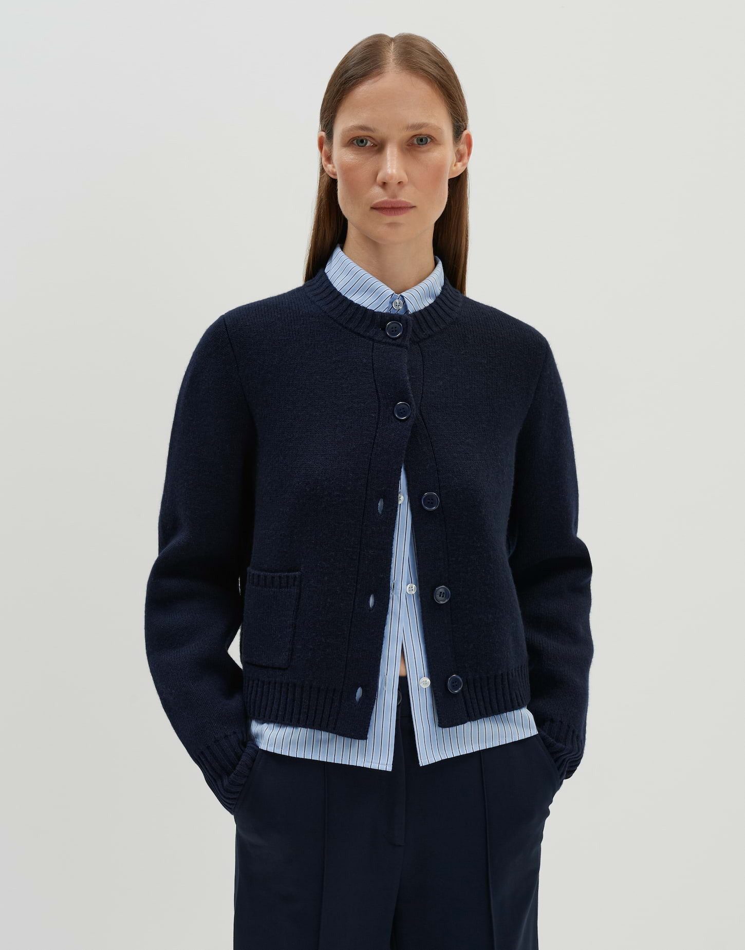 someday Strickjacke Strickcardigan TALENIA Loose mit Wolle