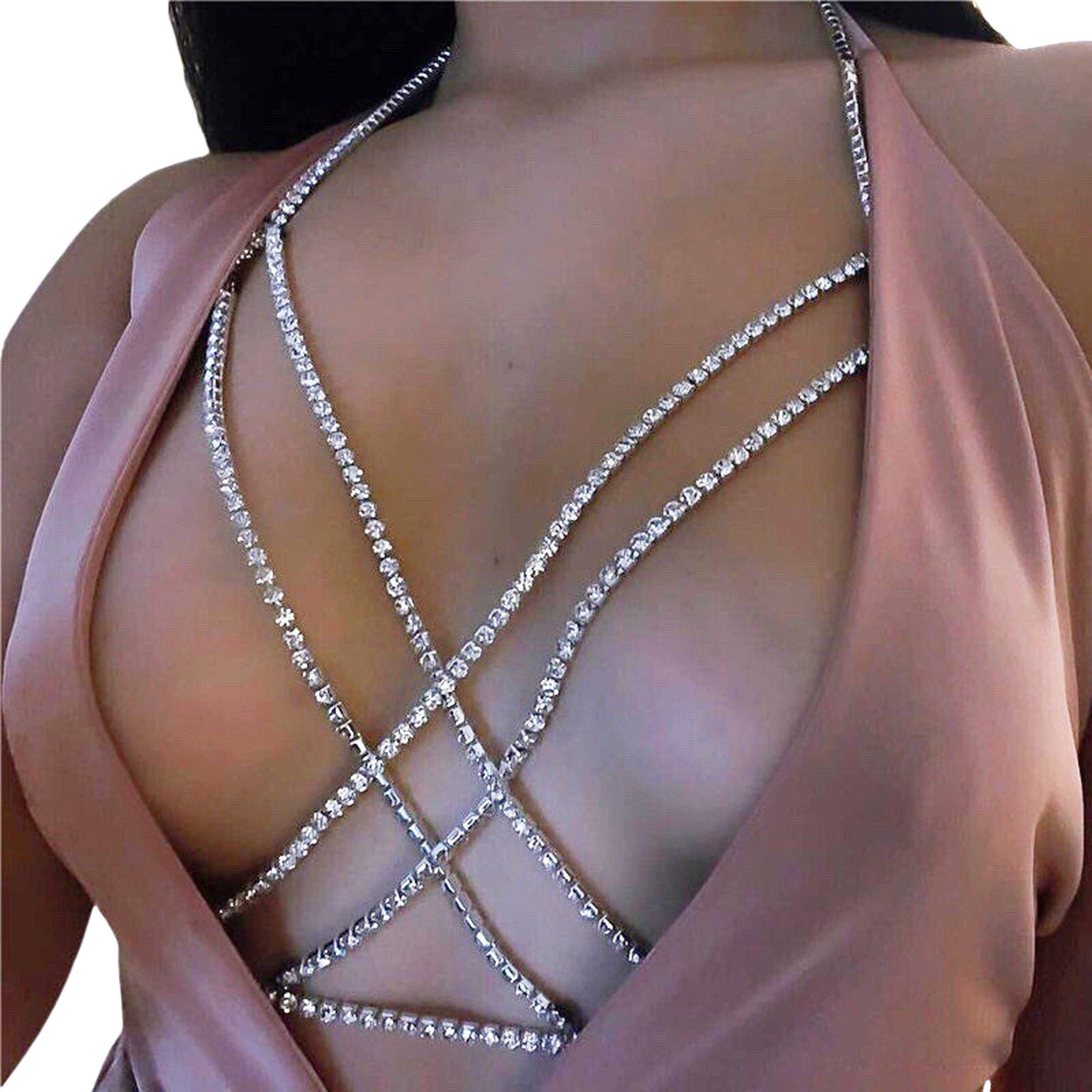 RWEUOQ Kettengürtel Kettengürtel Brustkette Accessoire, sinnlicher günstig online kaufen
