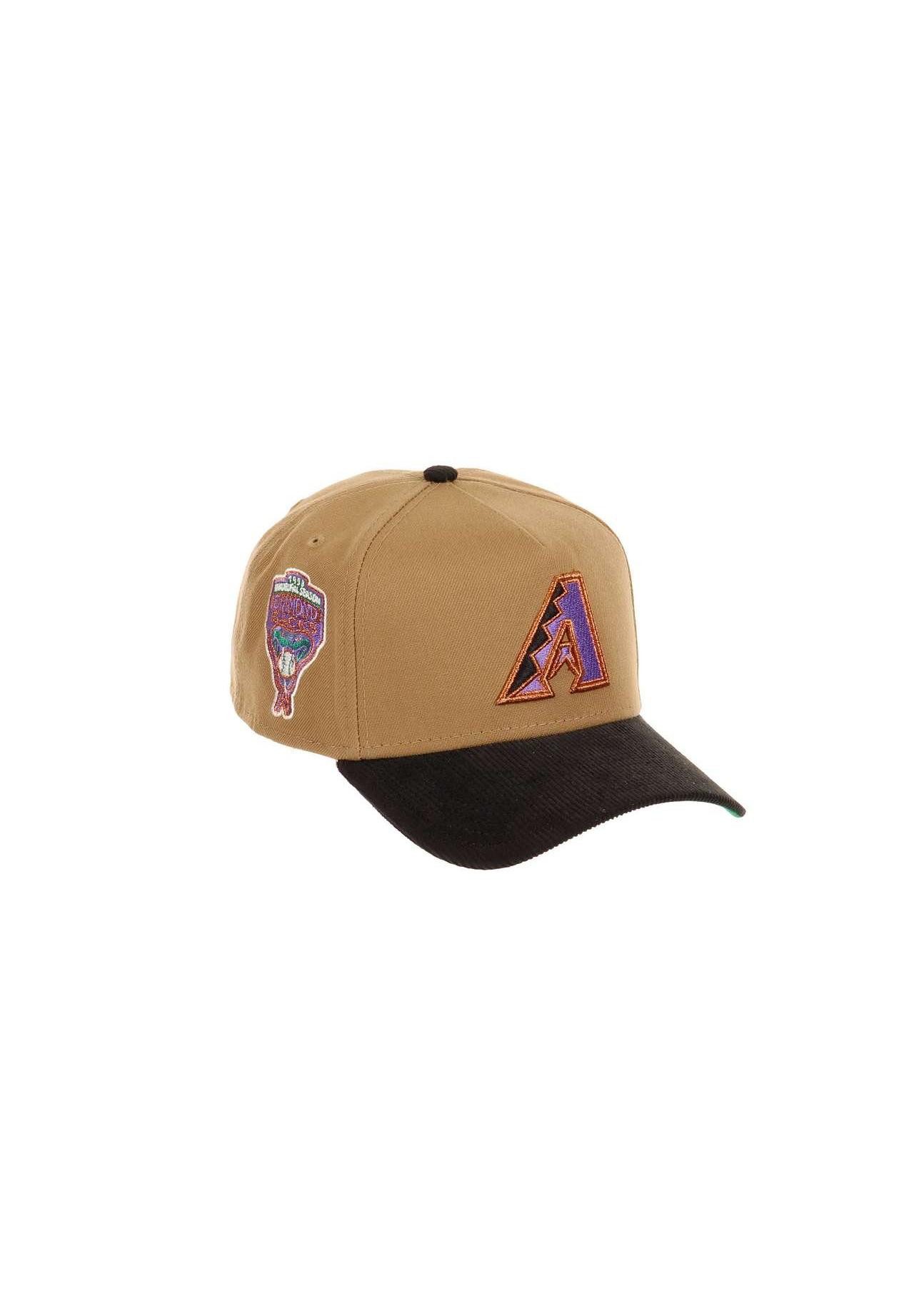 Baseball Cap Arizona Diamondbacks MLB Inaugural Season 1998 Sidepatch Khaki Black C