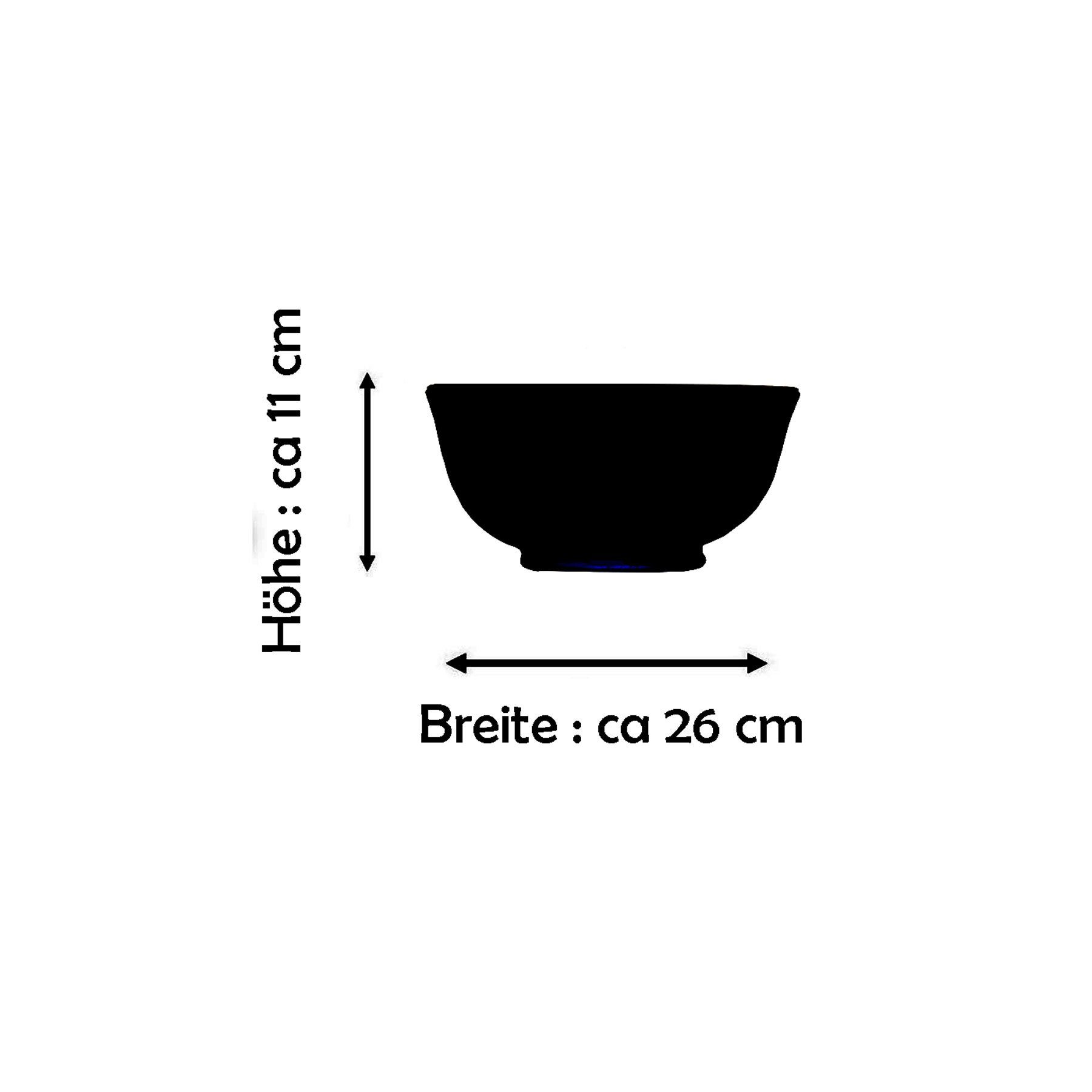 SIMANDRA Schüssel Orientalische marokkanische Keramikschale, Keramik, (XXL, 1-tlg), handrabeit