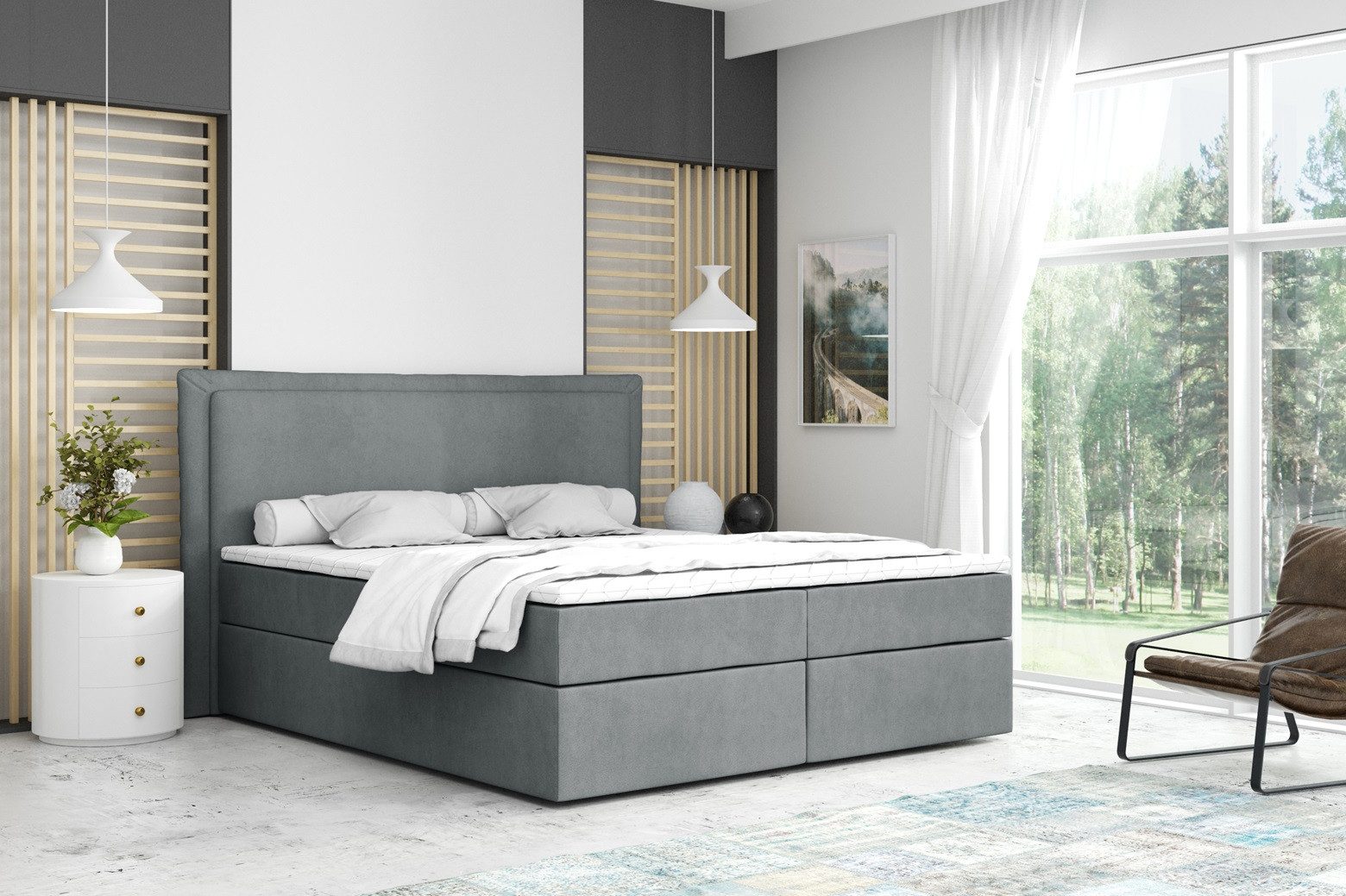 Labett Boxspringbett mit Bettkasten Matratze H3/H4 günstig online kaufen