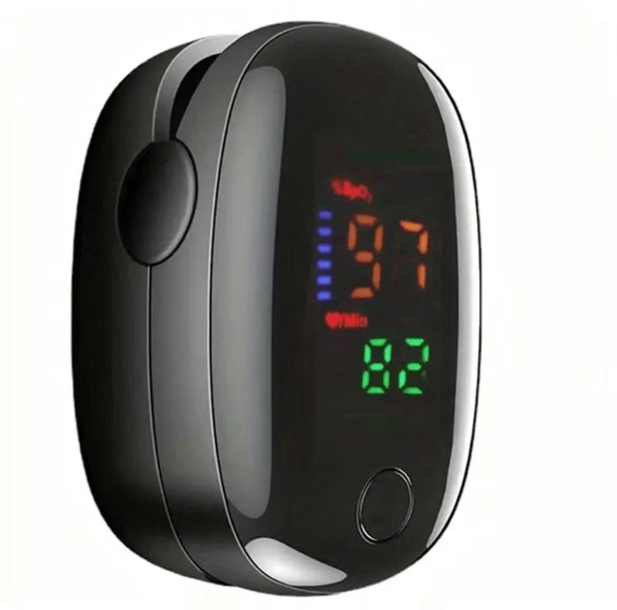 denu-shop Pulsoximeter Oximeter Pulsoximeter Sauerstoff Puls Blut Messgerät SpO2 Pulsoxymeter, ohne Batterien, für Zuhause und Unterwegs
