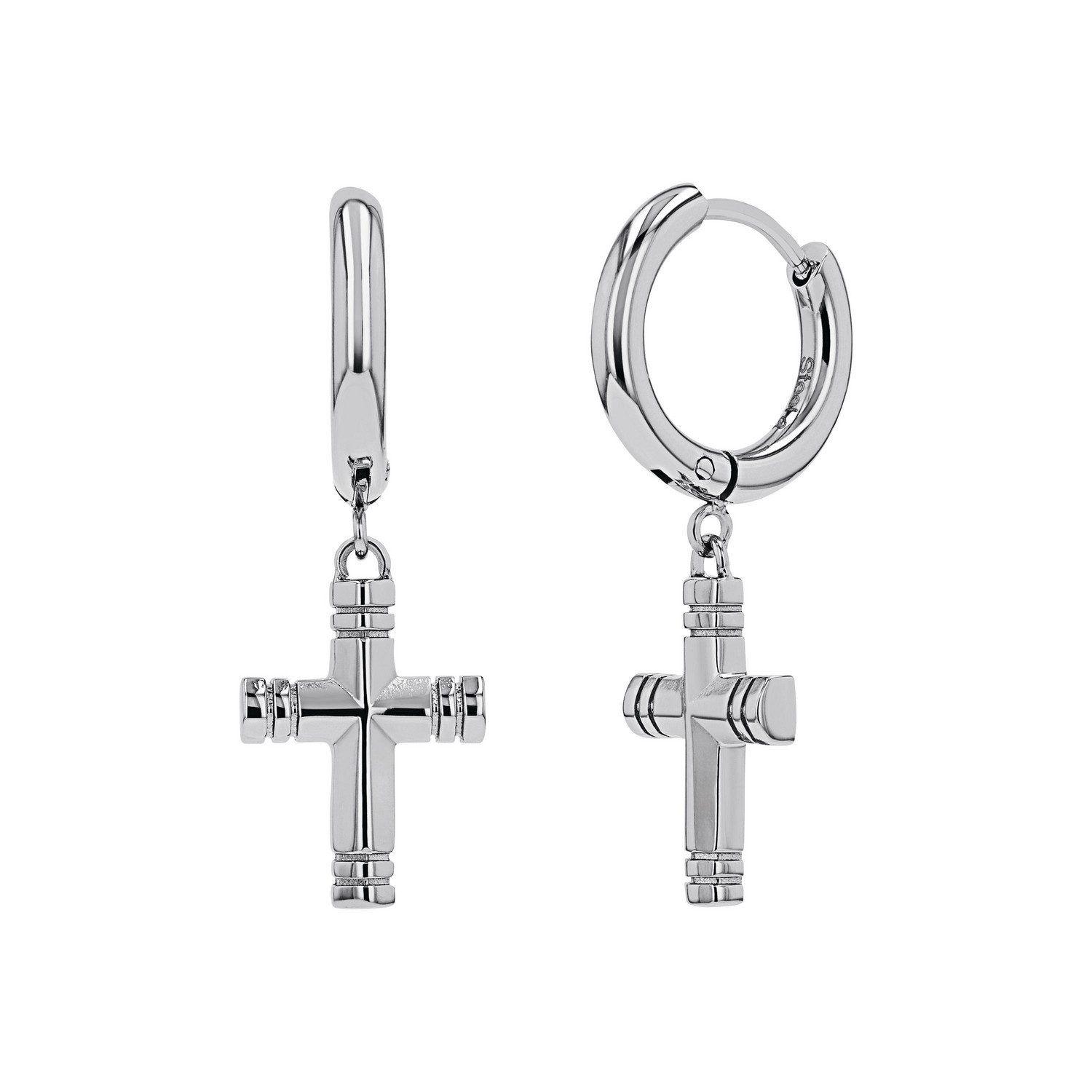 Paar Creolen Scorpions by Amor, Kreuz