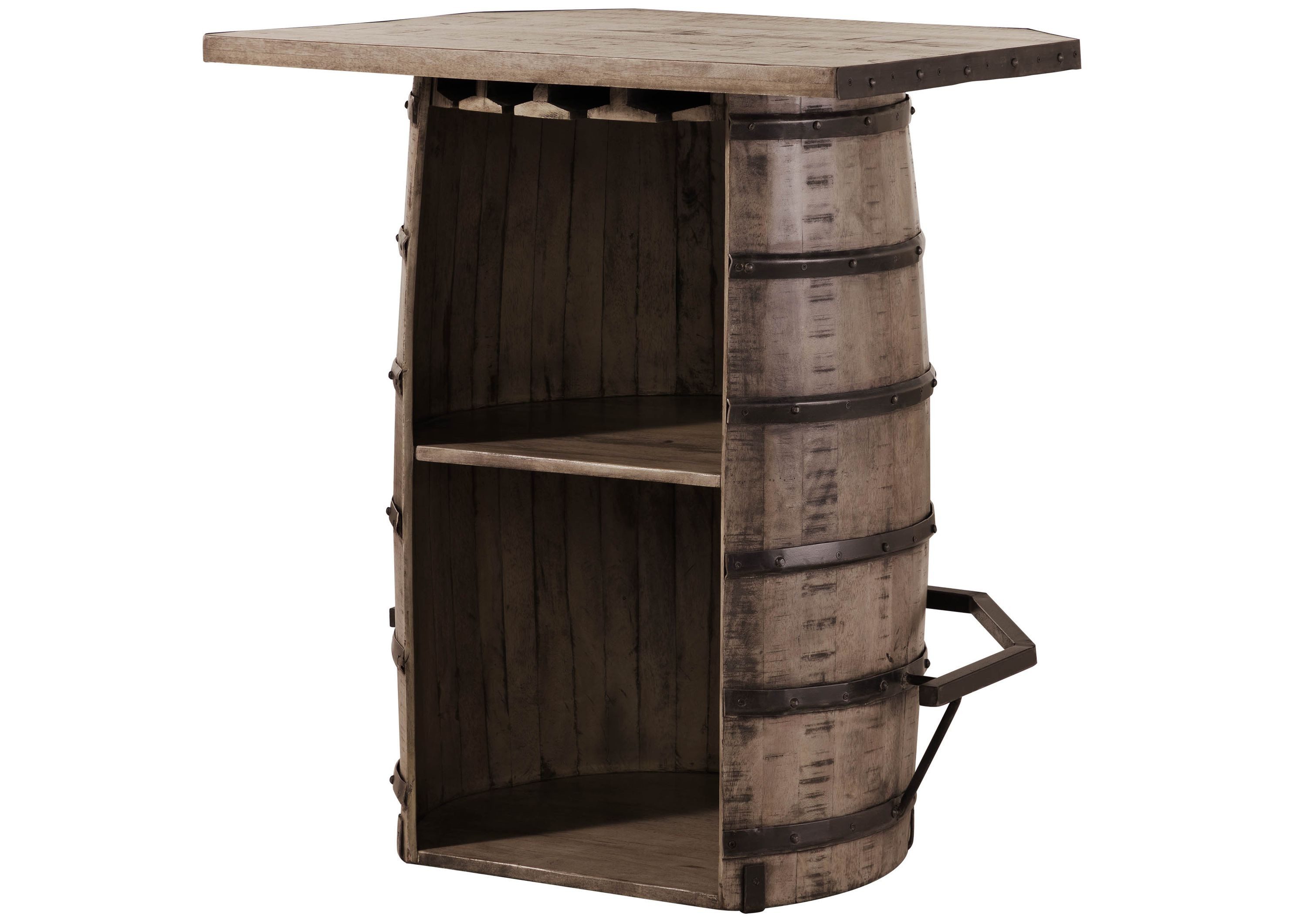 Massivmoebel24 Bartisch HEAVY INDUSTRY (Bartisch Mango 90x75x103 braun lackiert HEAVY INDUSTRY #258)