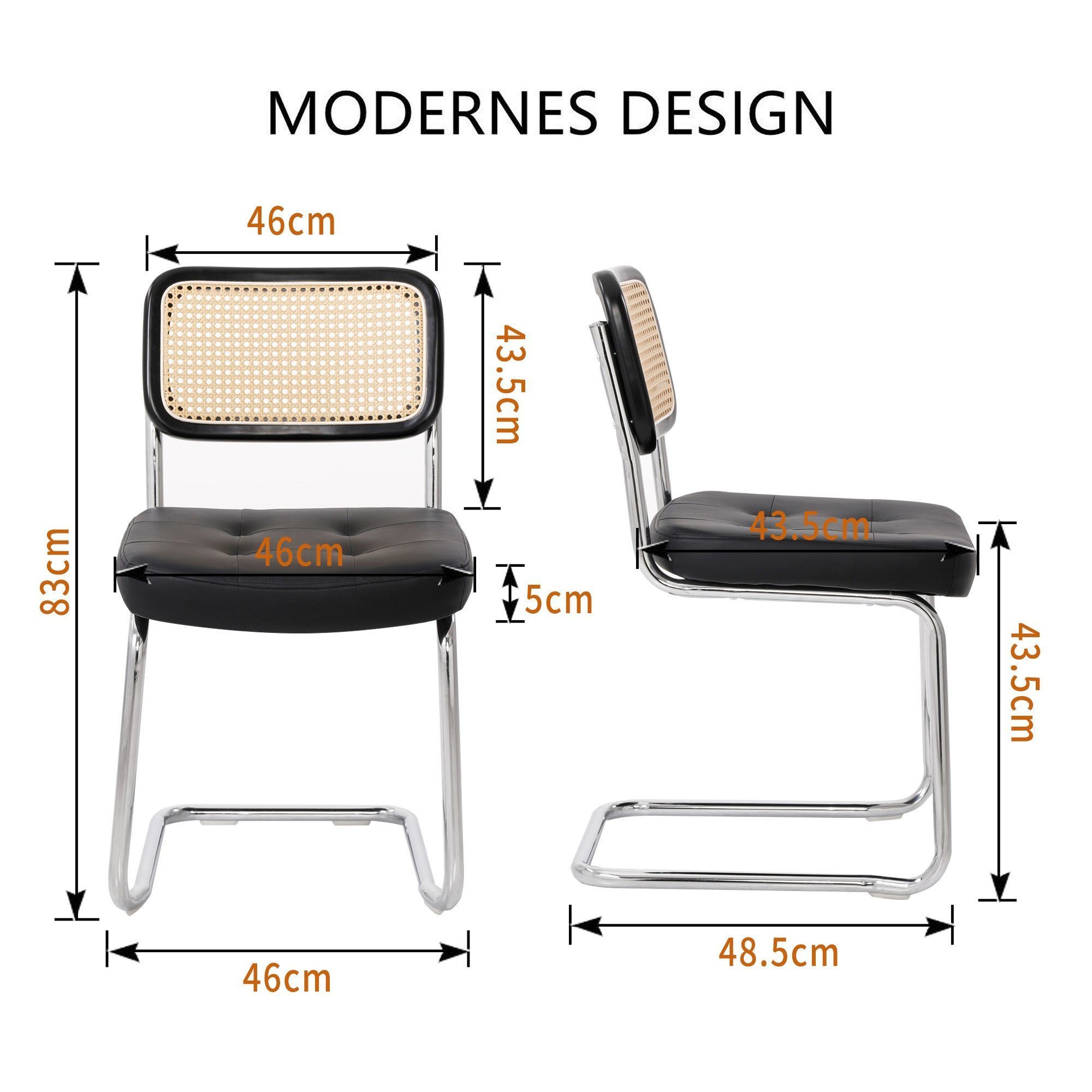 SEHAUSEU Freischwinger Schwingstuhl Esszimmerstuhl Bürostuhl (Set, 2 St) Be günstig online kaufen