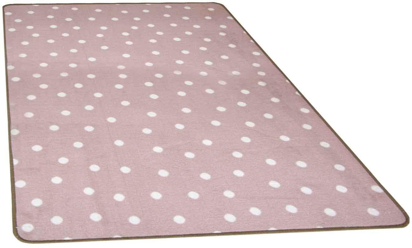 Primaflor-Ideen in Textil Kinderteppich PUNTO, Made in Belgium, rechteckig, Höhe: 5 mm, Kurzflor, Motiv Punkte, Kinderzimmer