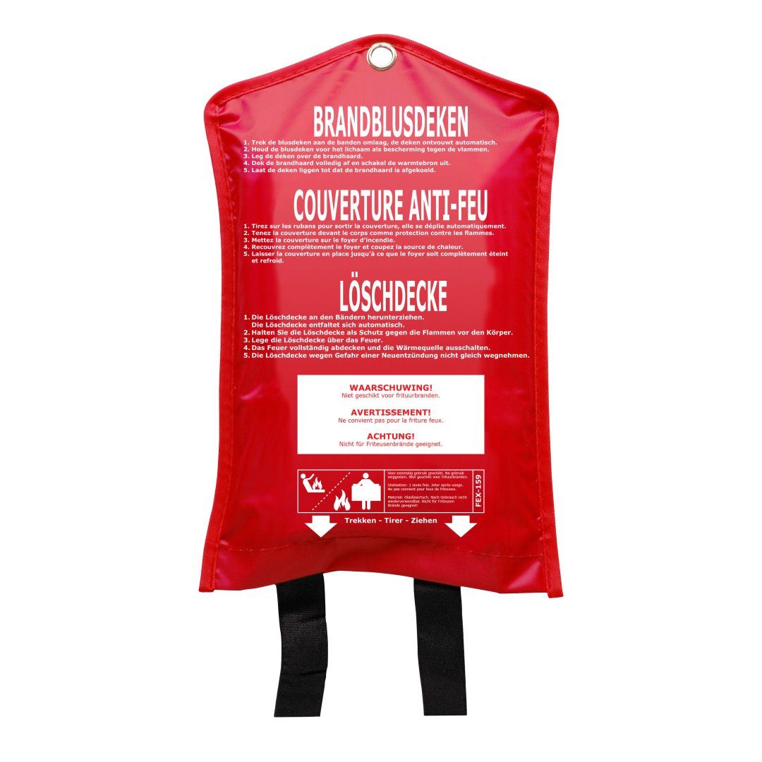 smartwares Löschdecke Smartwares FEX-15900 Feuerlöschdecke - 1,6 x 1,8 Meter - schneller Ein, 1.6 x 1.8m BBD159