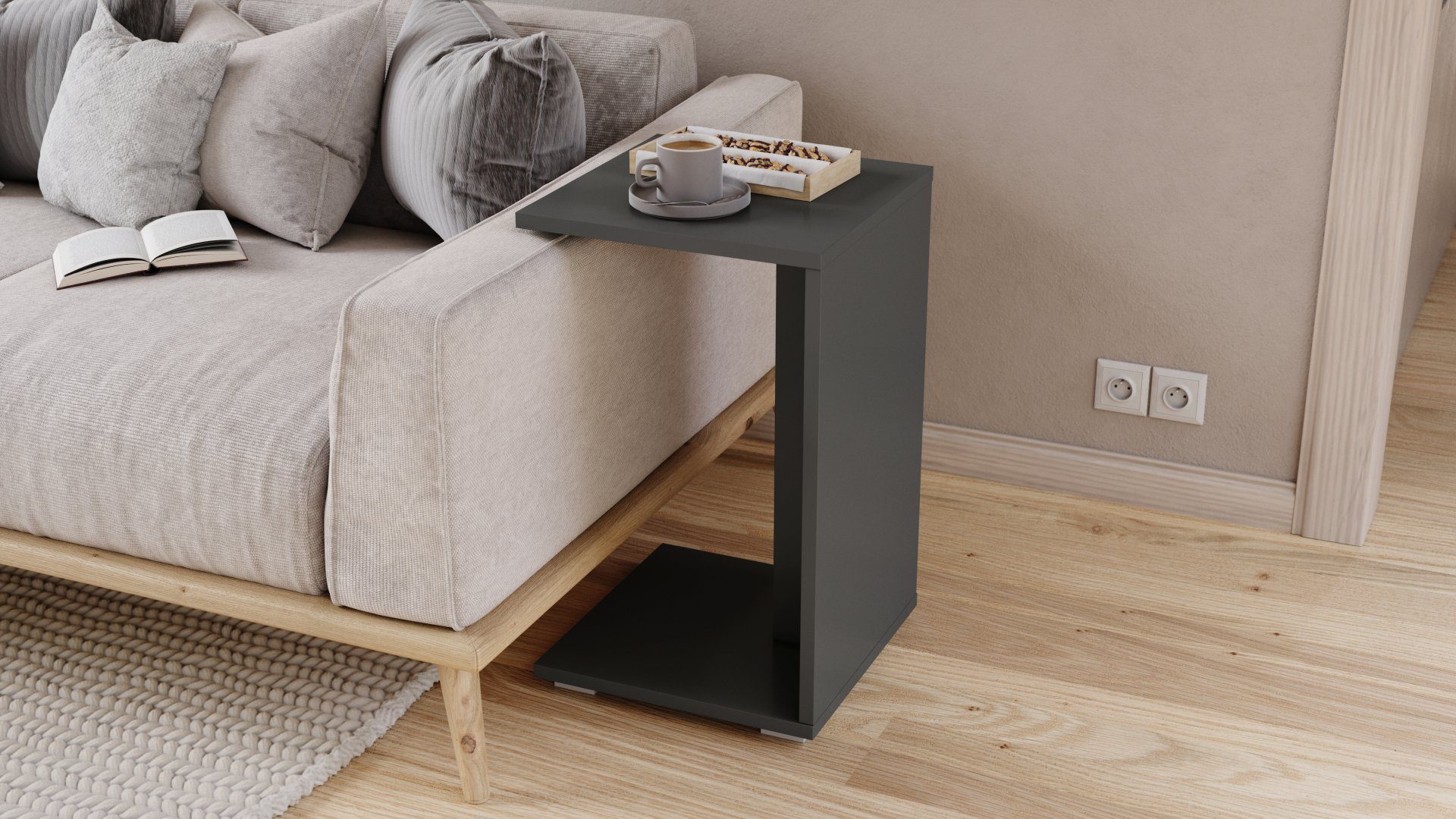 designimpex Beistelltisch Design Hugo Ecktisch Tisch günstig online kaufen