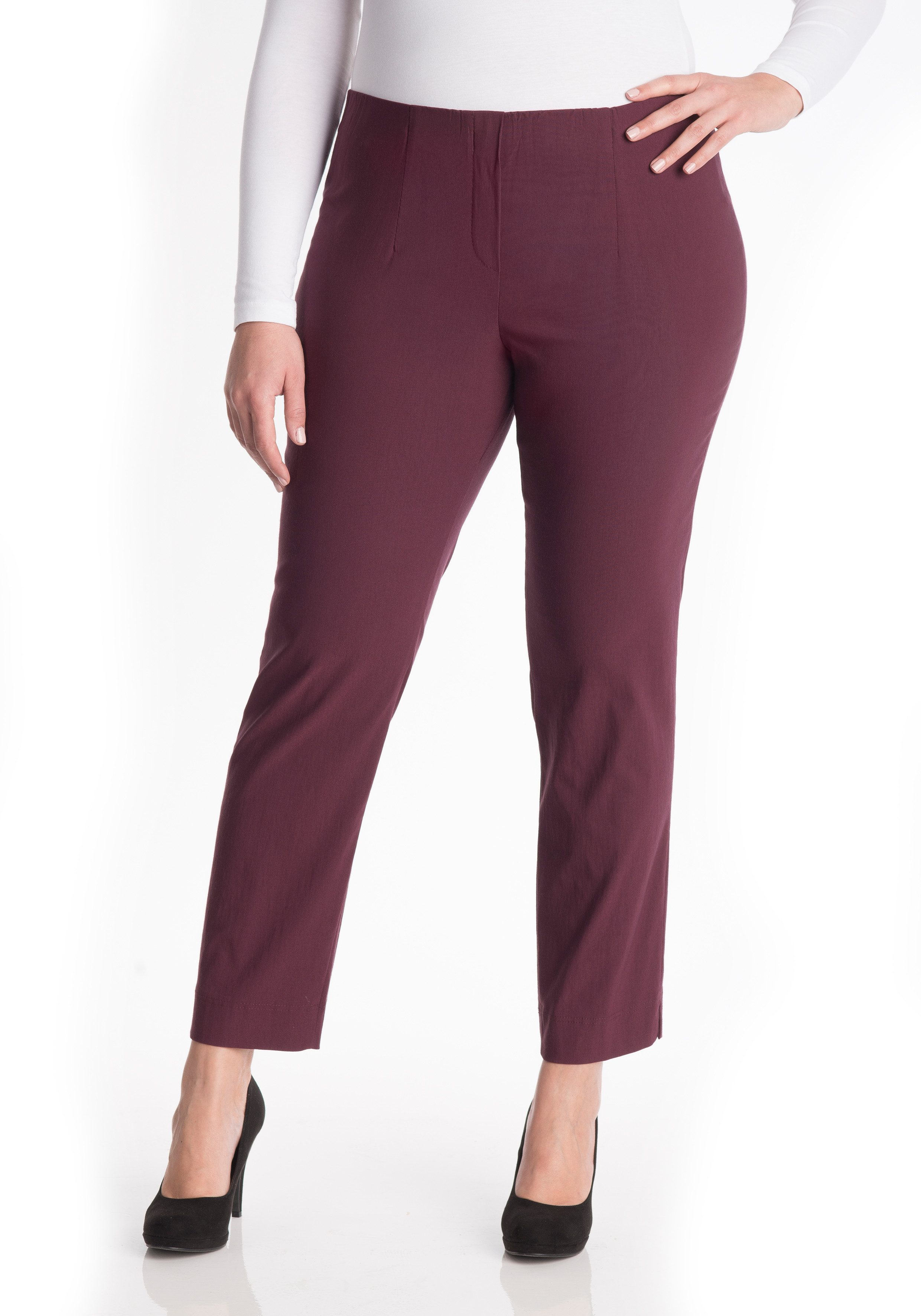 KjBRAND Stoffhose Susie XS Ankle Bengaline Sommerhose mit Schlupfbund günstig online kaufen