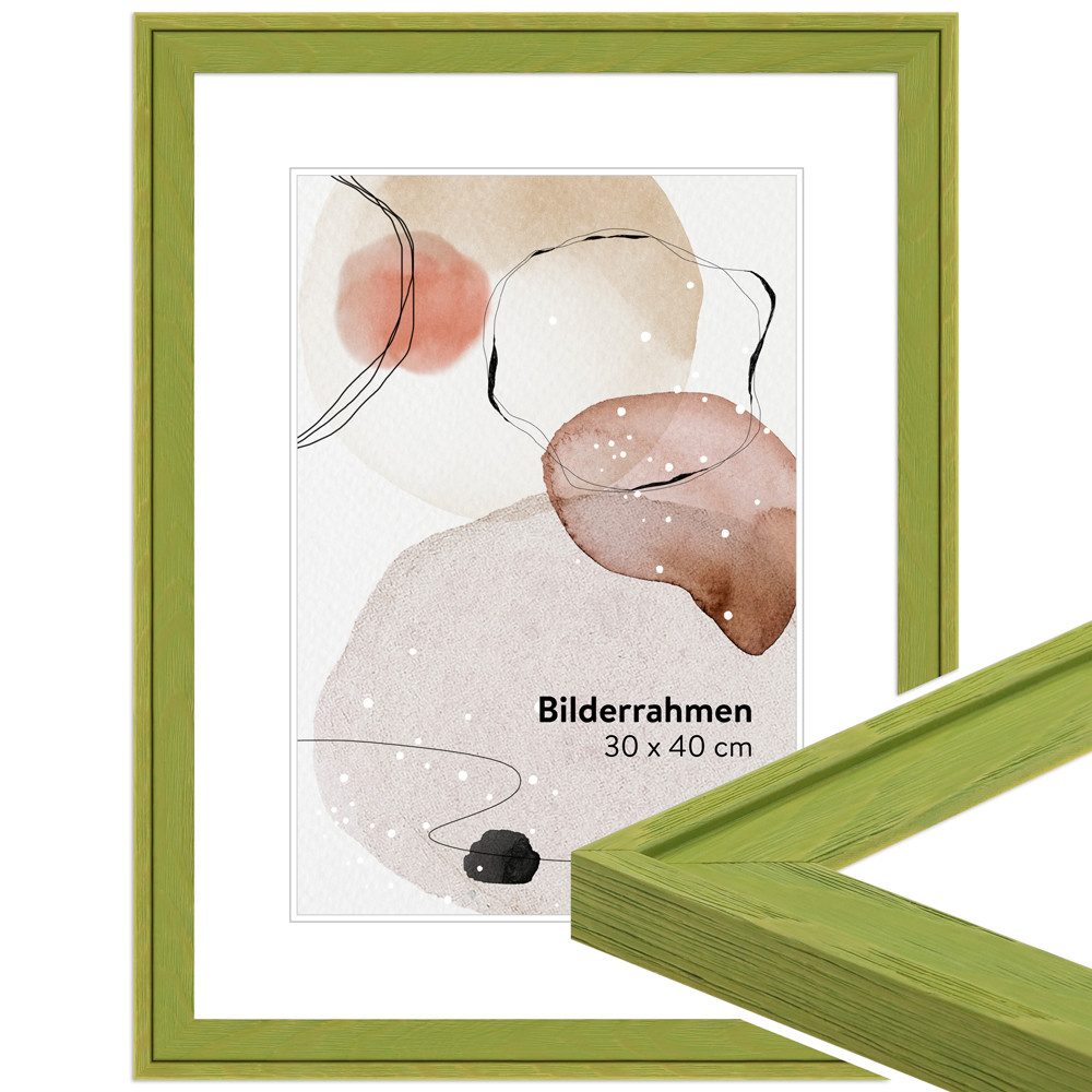 WANDStyle Bilderrahmen H120, Grün, gemasert, aus günstig online kaufen