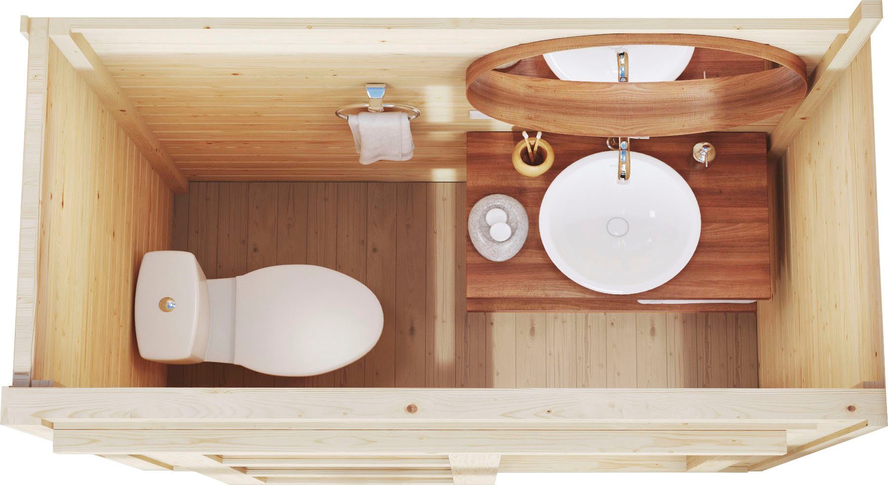 LASITA MAJA Gartenhaus Zubehör für Gartenhaus DOMEO, BxT: 180x95 cm, (Set), bestehend aus 2 Innenwänden
