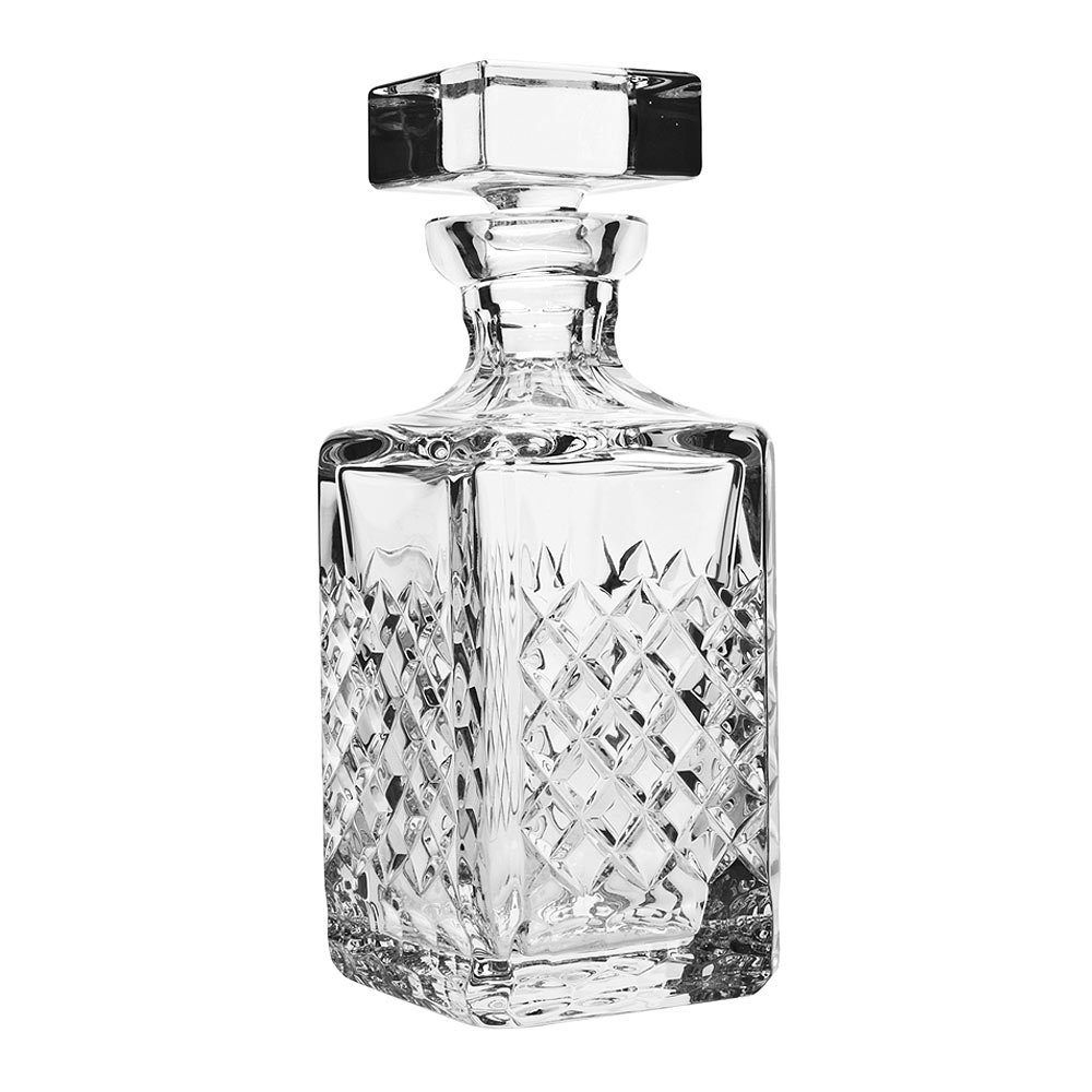 Karaffe Whiskykaraffe Karo transparent (25 cm) Kristallglas mundgeblasen · von