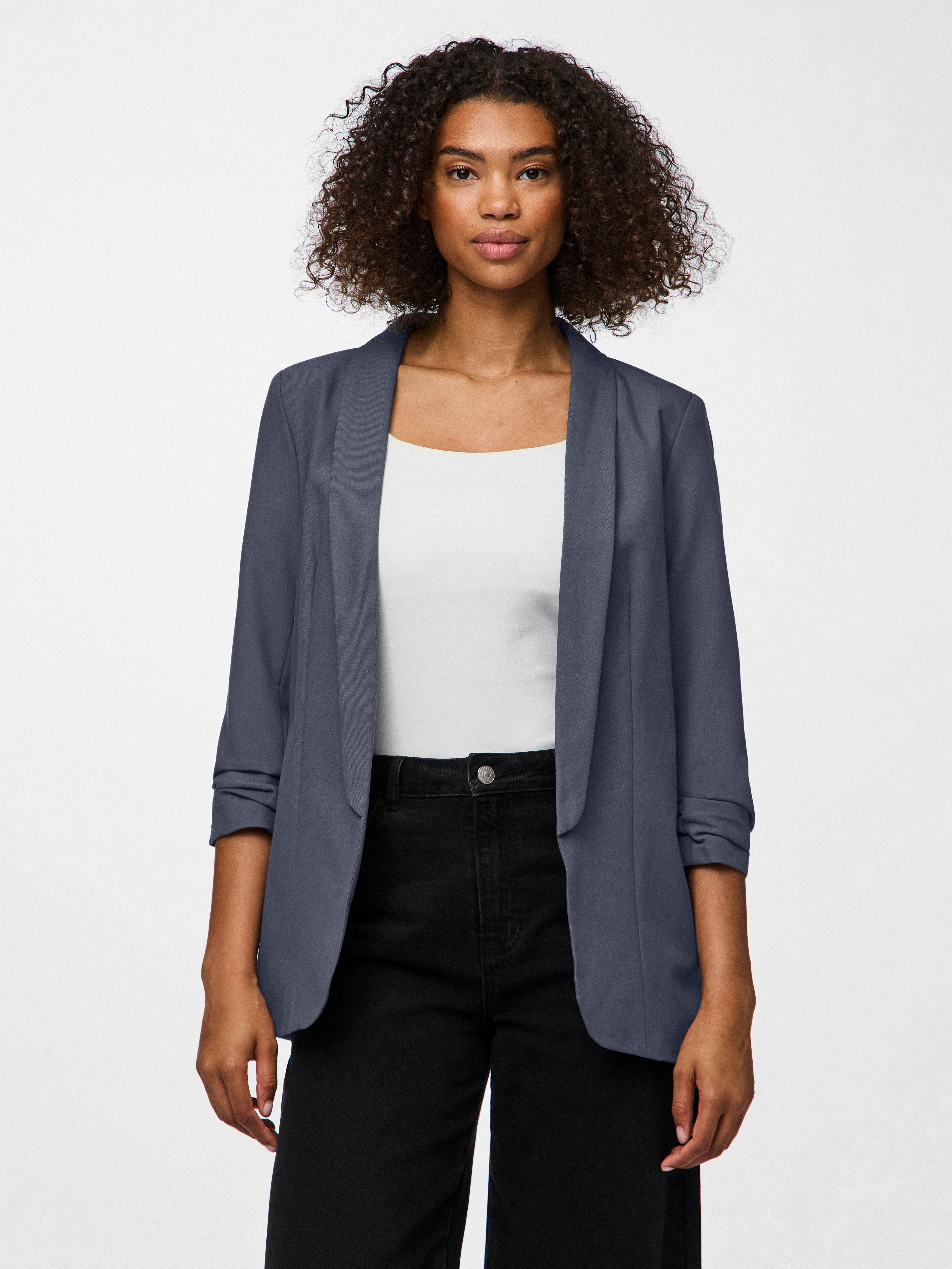 pieces Пиджаки-Блузки PCBOSELLA 3/4 BLAZER NOOS mit Faltendetail am Ärmel