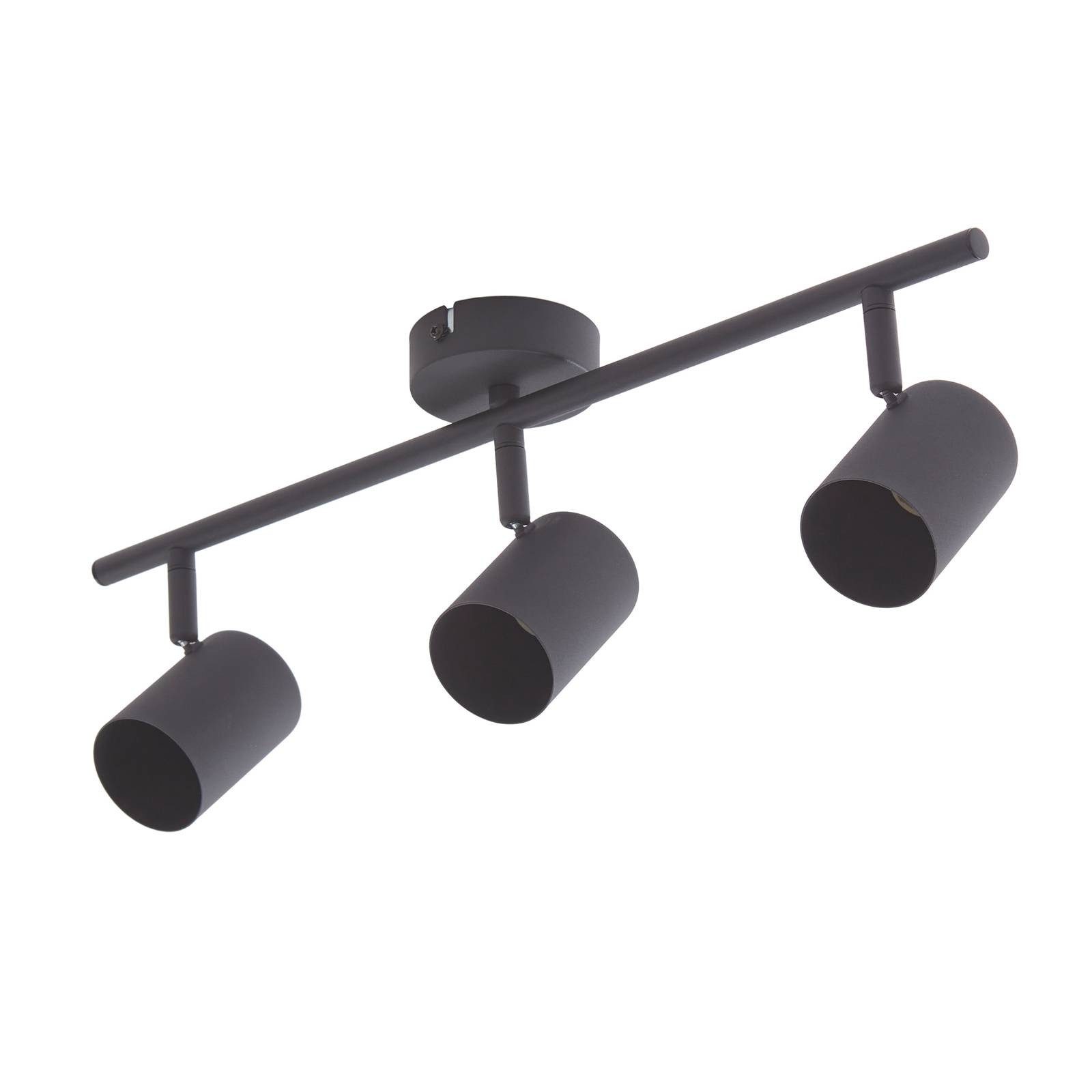 Lindby Deckenstrahler Jorell, Metall, Schwarz IP20, 3 x 10 W LED günstig online kaufen