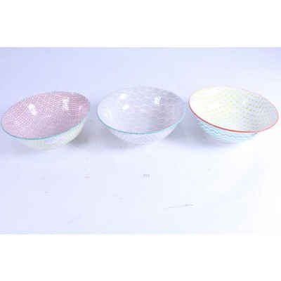 BURI Schüssel 24 Stück Porzellan Schale ca. 21cm Schüssel Schälchen Speisen Müsli, Keramik