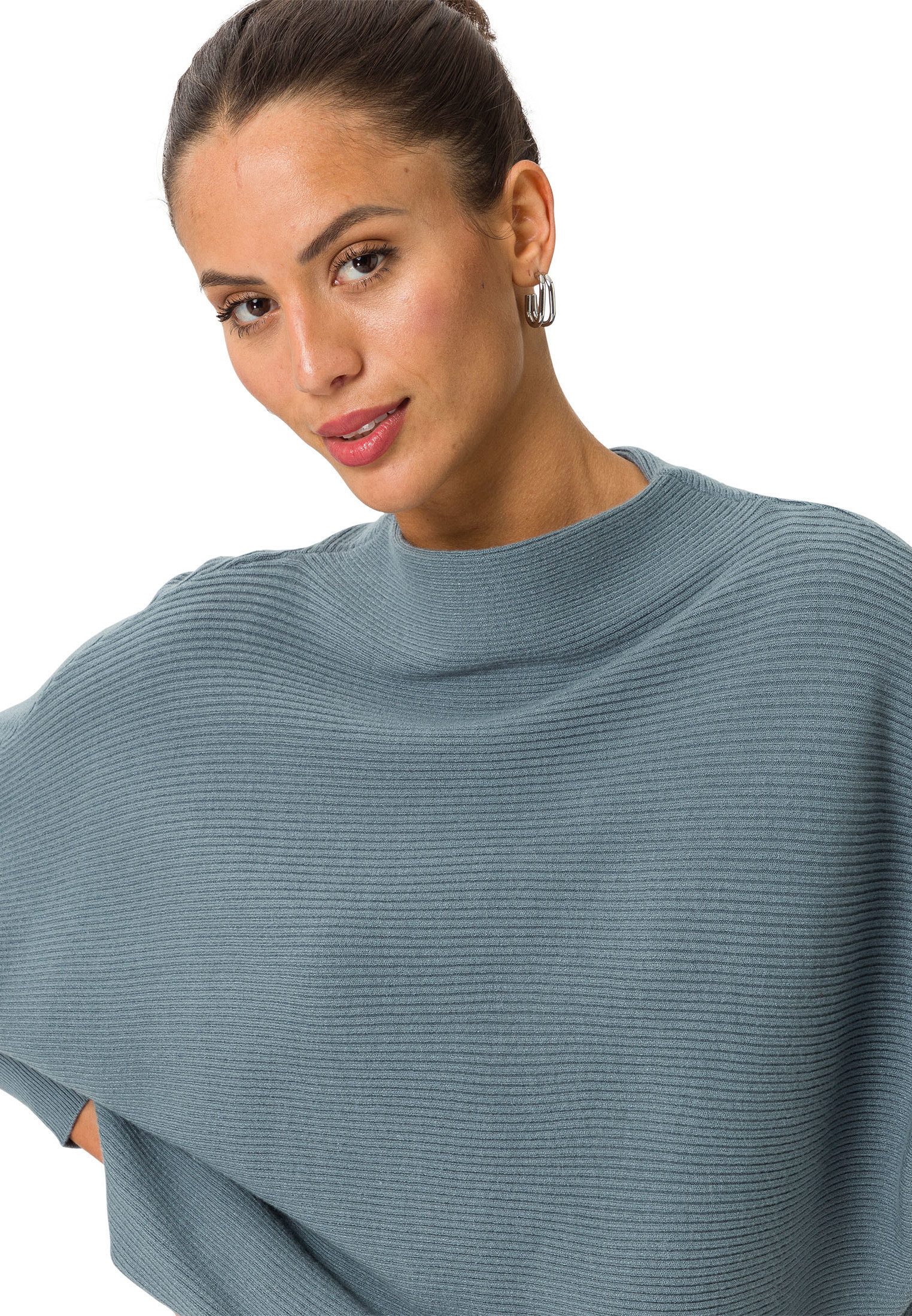 Zero Strickpullover Damen mit Turtleneck (1-tlg) Plain/ohne Details