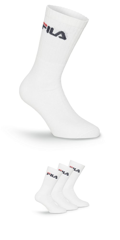 Fila Tennissocken UNISEX CREW TENNIS FULL TERRY SOCKS (3-Paar) mit verstärkten Belastungszonen