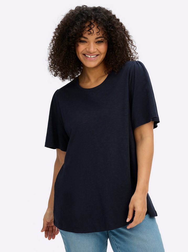 Sheego T-Shirt Halbarmshirt Kurzarm