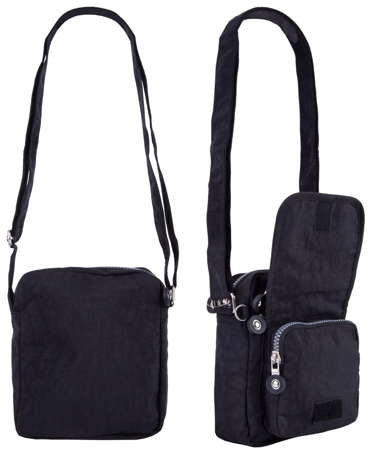 compagno Henkeltasche, Kleine sportive Umhänge-Tasche 4-Fächer City-Tasche günstig online kaufen