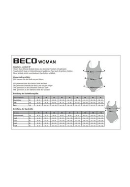 Beco Beermann Badeanzug BECO-Lady-Collection (1-St) mit verstellbarem Beinausschnitt in floralem Design