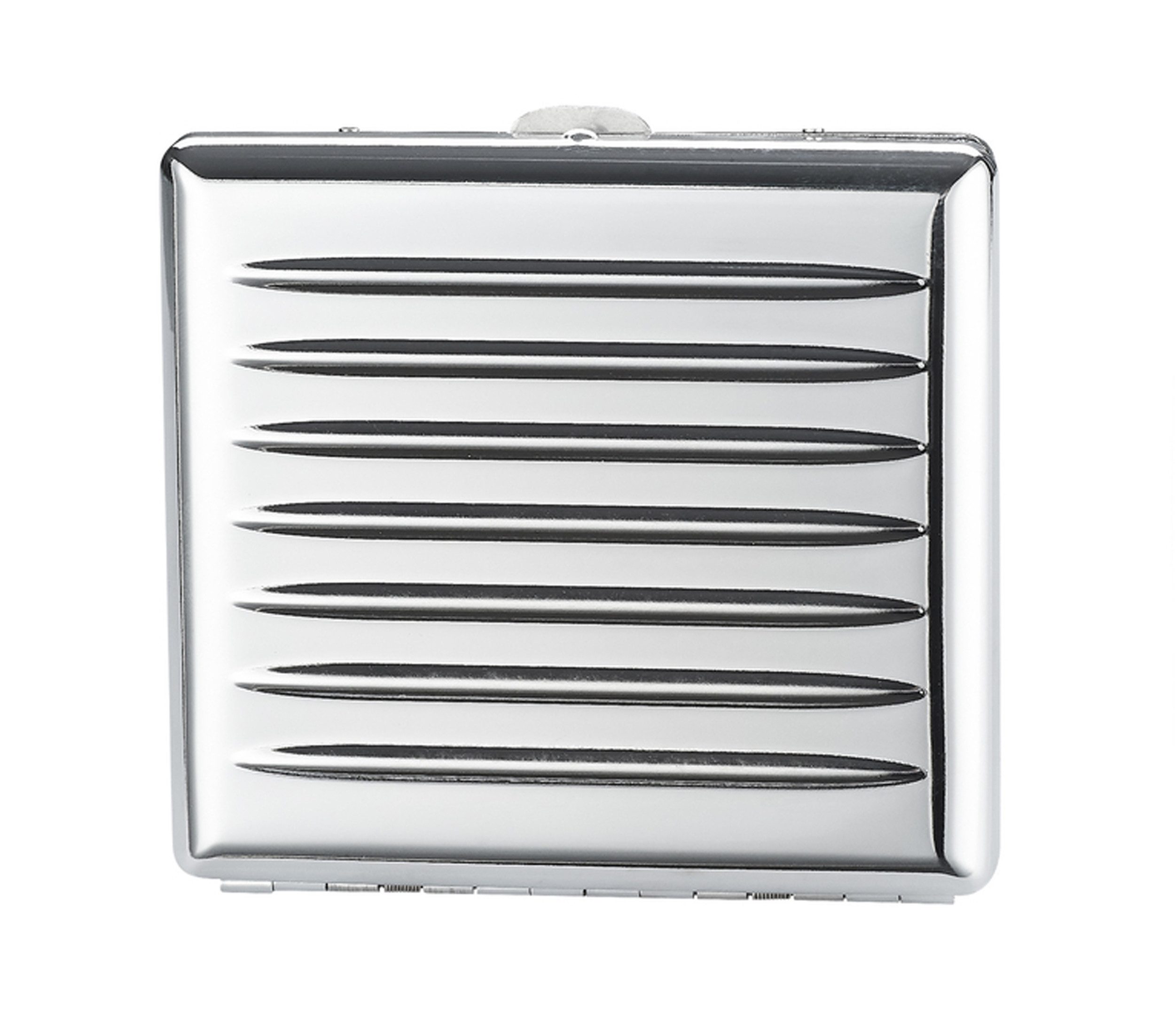 Etui ZIGARETTENETUI "Wallet" für 20 Zigaretten Etui Metall 43 (Groß-Silber)
