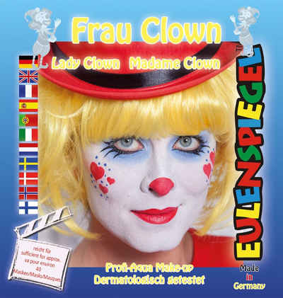 Eulenspiegel Schmink-Set Frau Clown, 1-tlg.