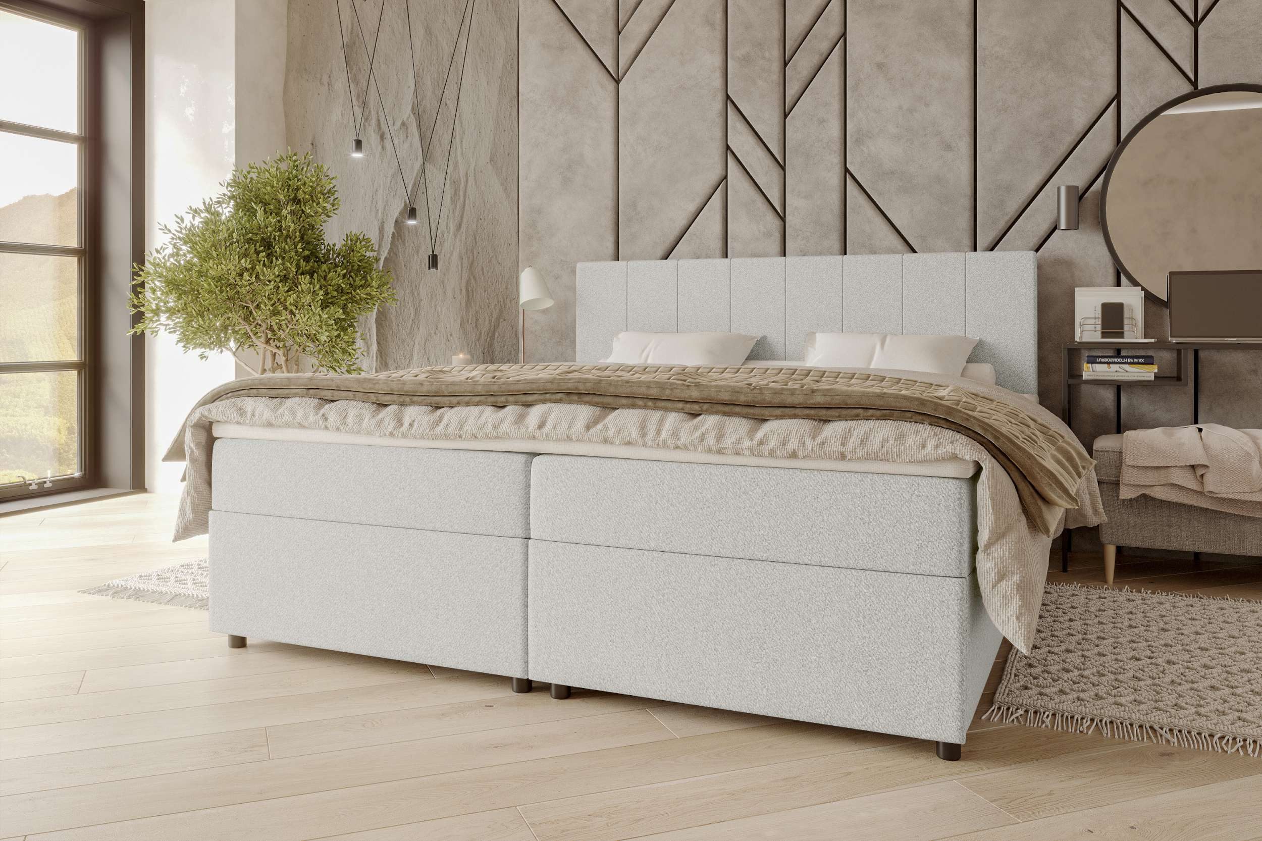 99rooms Boxspringbett Kira (Schlafzimmerbett, Bett), 140/160/180x200 günstig online kaufen