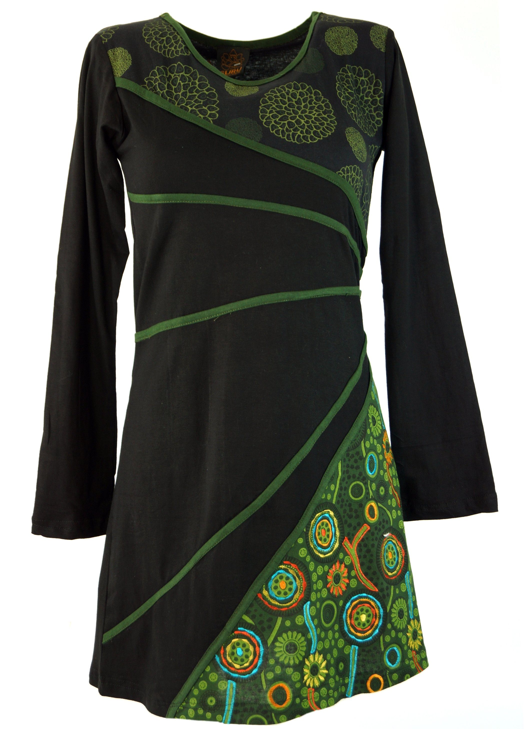 Guru-Shop Midikleid Hippie Minikleid Boho chic, günstig online kaufen
