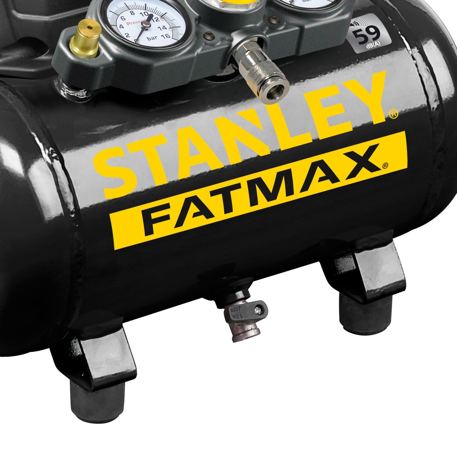 Silent l, - max. STANLEY Liter 8 FATMAX Kompressor 101/8/6SI FMXCM0003E, 6 DST 6 Set Kompressor bar,