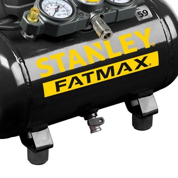 STANLEY Kompressor FATMAX Silent Kompressor 6 Liter DST 101/8/6SI - FMXCM0003E, max. 8 bar, 6 l, Set