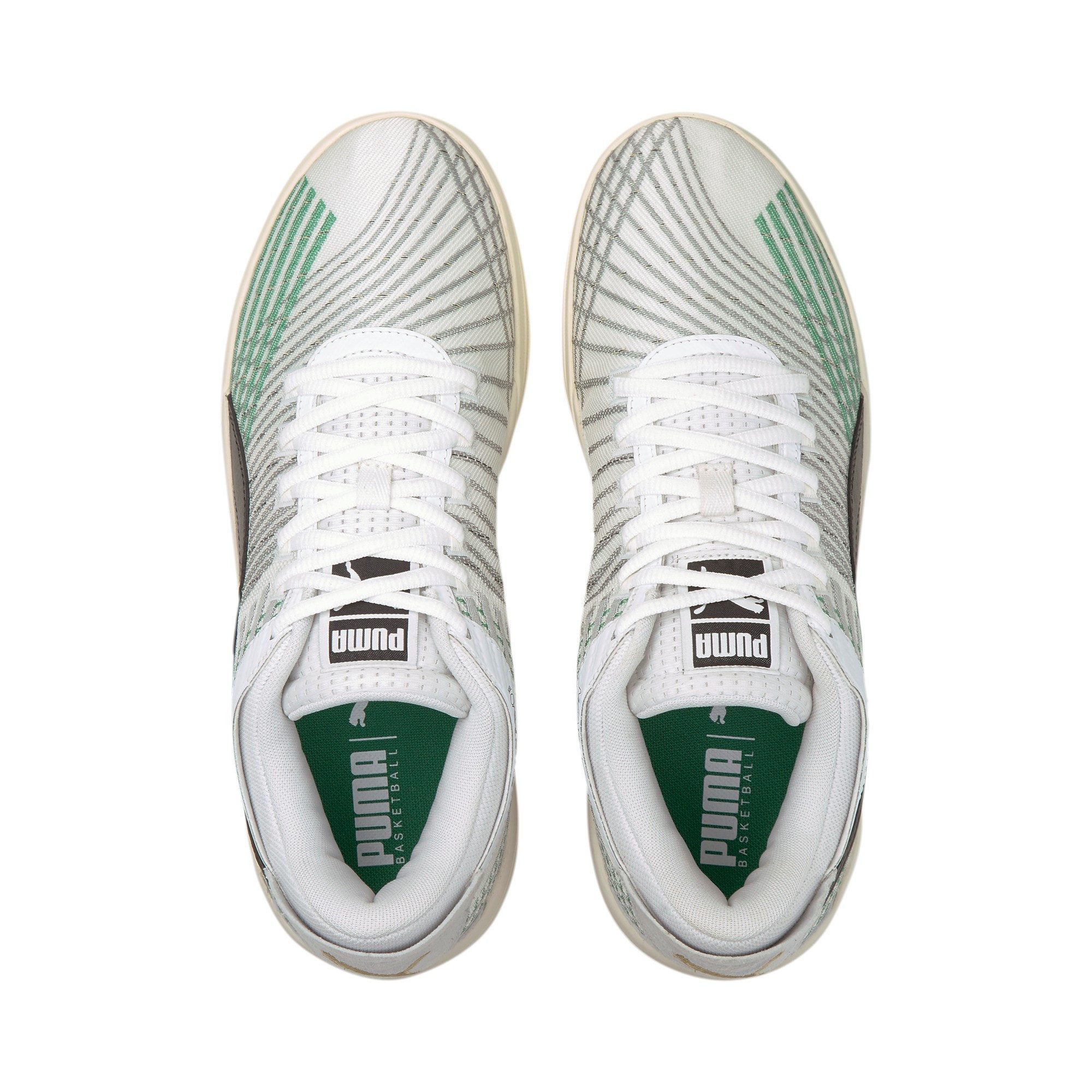 PUMA Hallen-Indoorschuhe Clyde AllPro Coast 2 Coast weiss/grün Herren Badmintonschuh