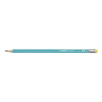 STABILO Bleistift pencil 160, (12-tlg), HB (mittelweich), mit Radiergummi, Sechskant