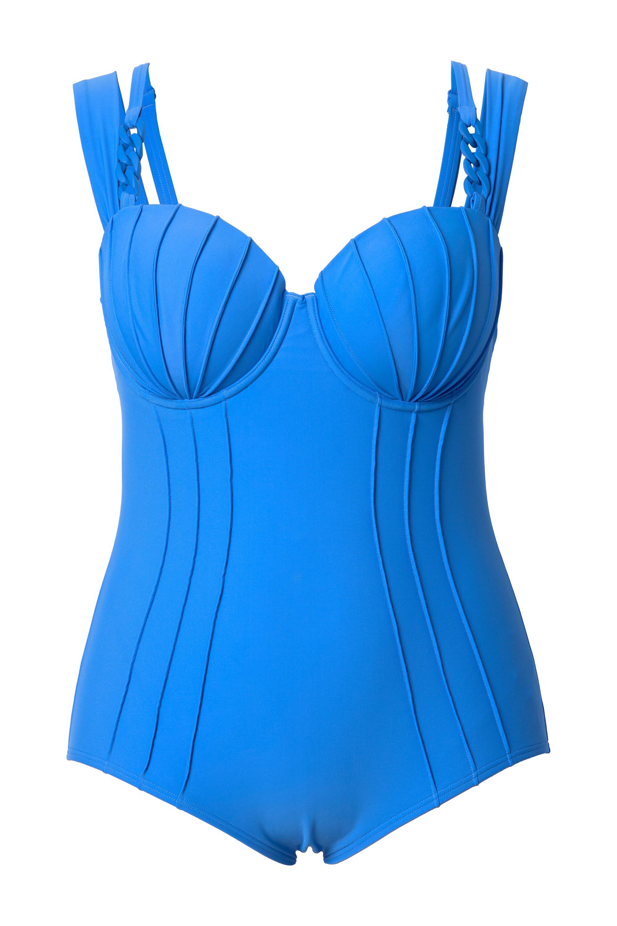 Ulla Popken Badeanzug Badeanzug Bügel-Cups Biesen günstig online kaufen
