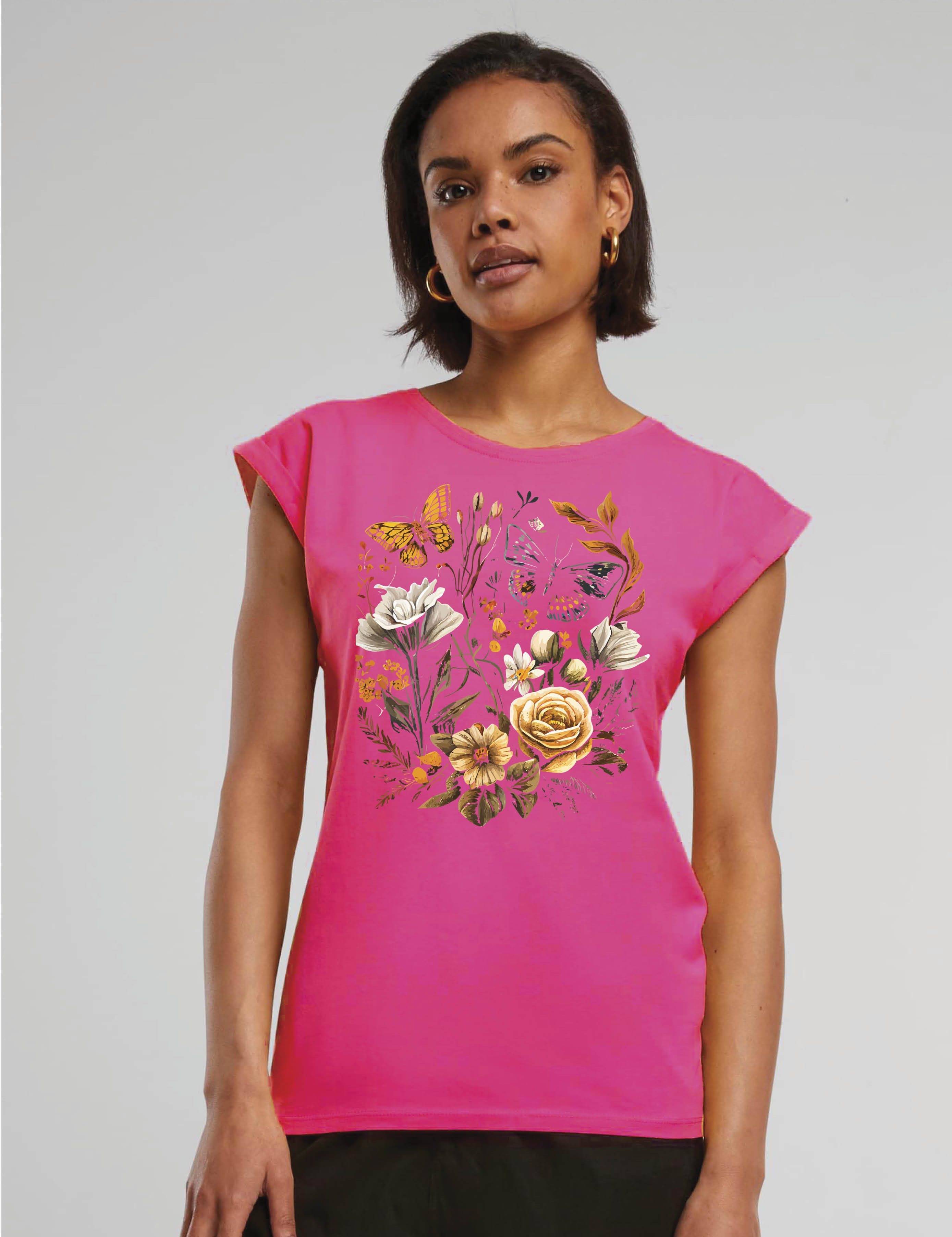 Youth Designz Print-Shirt "Flowers Botanic" Damen günstig online kaufen