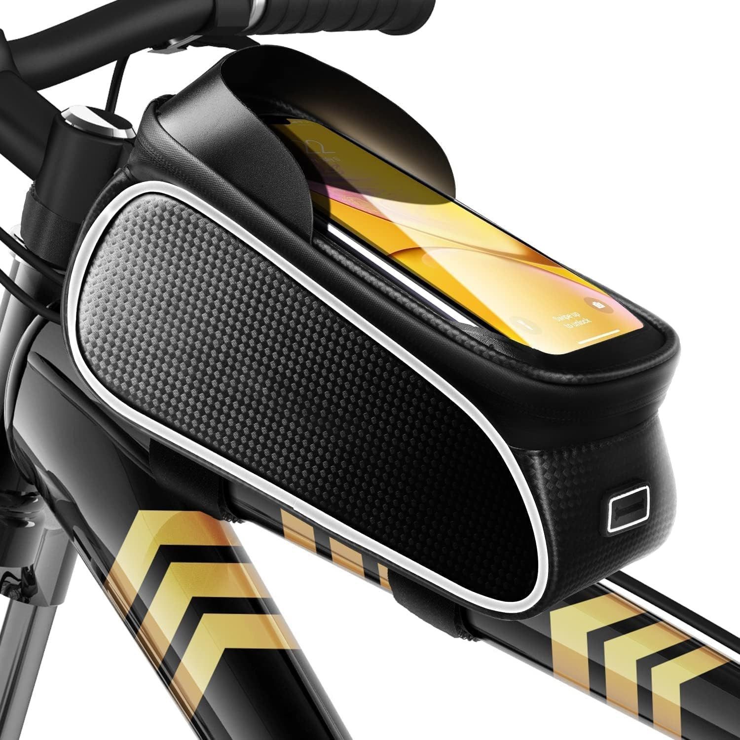 Wisam Handy-Rahmentasche Wasserdichte Fahrradtasche für Smartphones bis 6,5'' (nein)