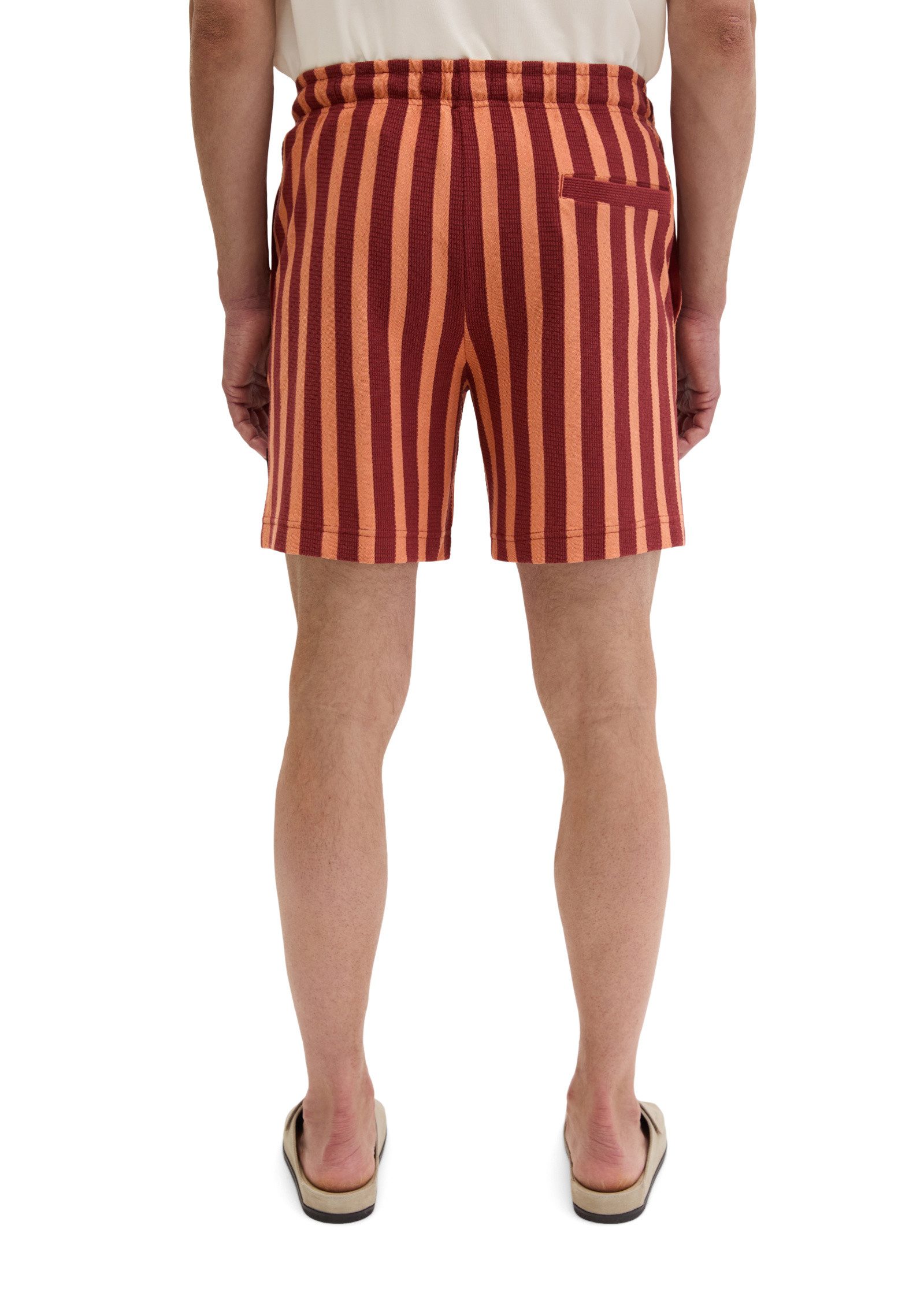 Marc O'Polo Shorts mit Farb-und Struktur-Streifen