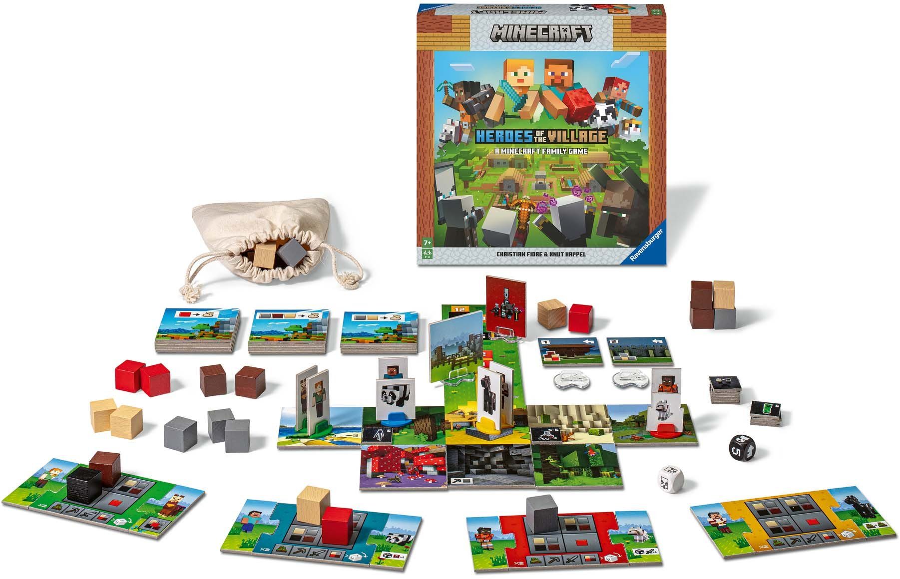 Ravensburger Spiel Minecraft Heroes of the Village, Gesellschaftsspiel, Made in Europe