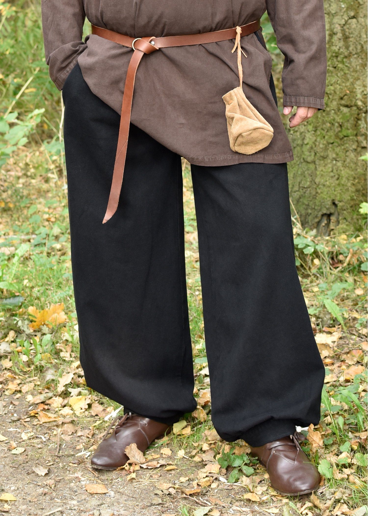 Wikinger-Kostüm Weite Mittelalter-Hose Hermann, schwarz