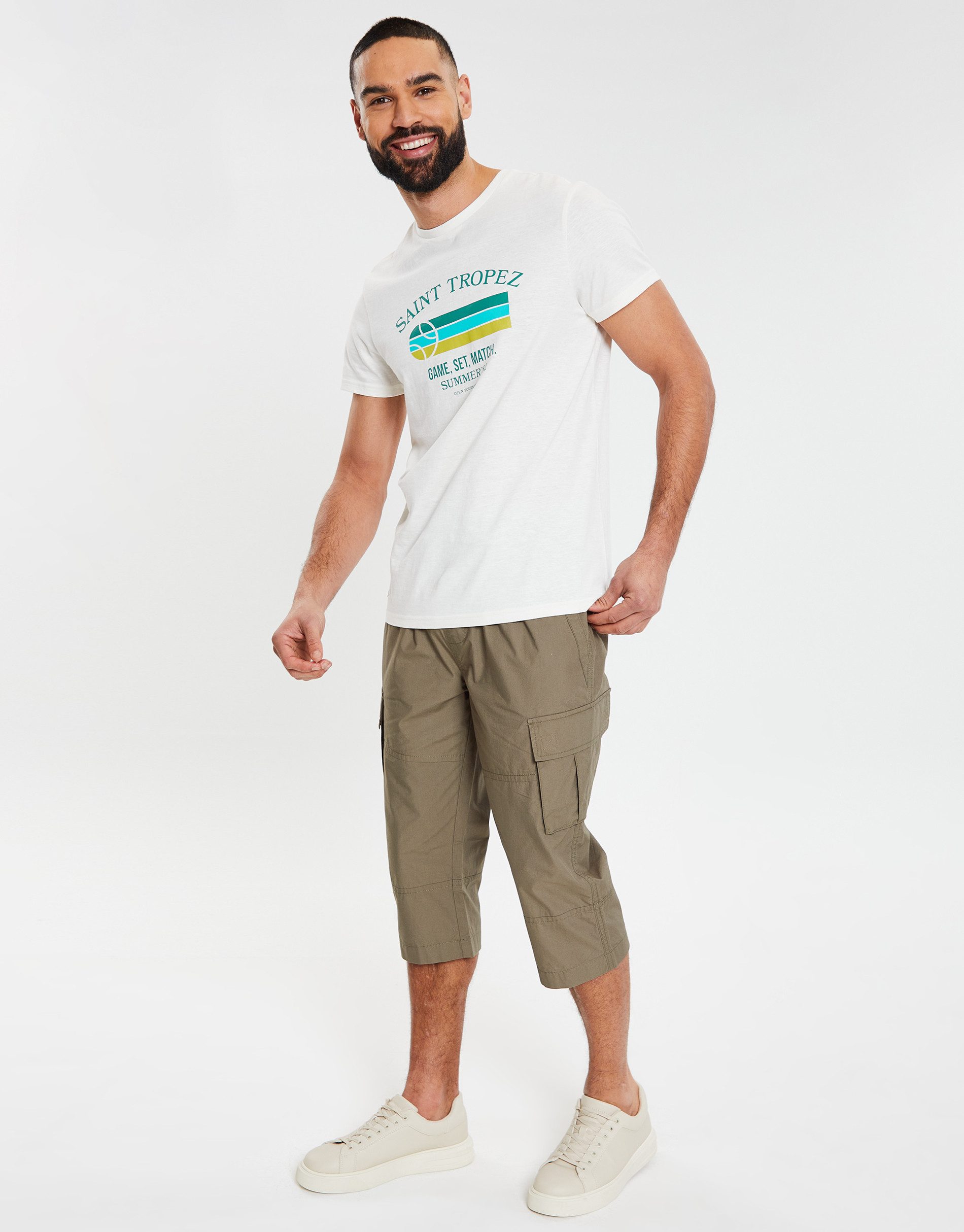 Threadbare 3/4-Hose THB Trouser Bruce Cargo (1-tlg) mit praktischen Beintaschen