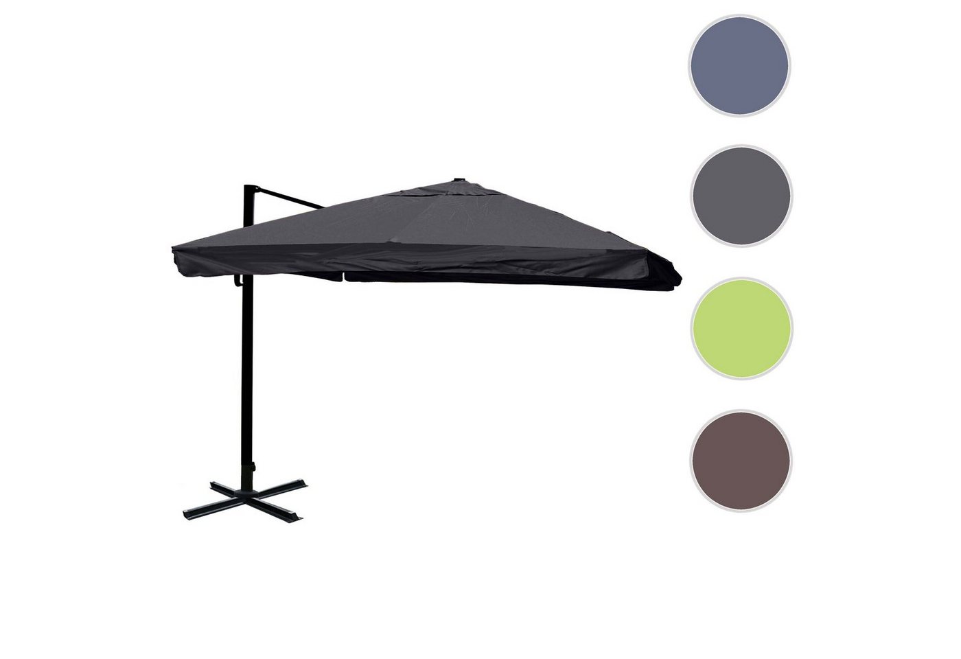 Thumbnail - MCW Ampelschirm MCW-A96-12, LxB: 300x300 cm, 5-facher Höhen-/ Neigungswinkelverstellung, Windwiderstandsklasse 2
