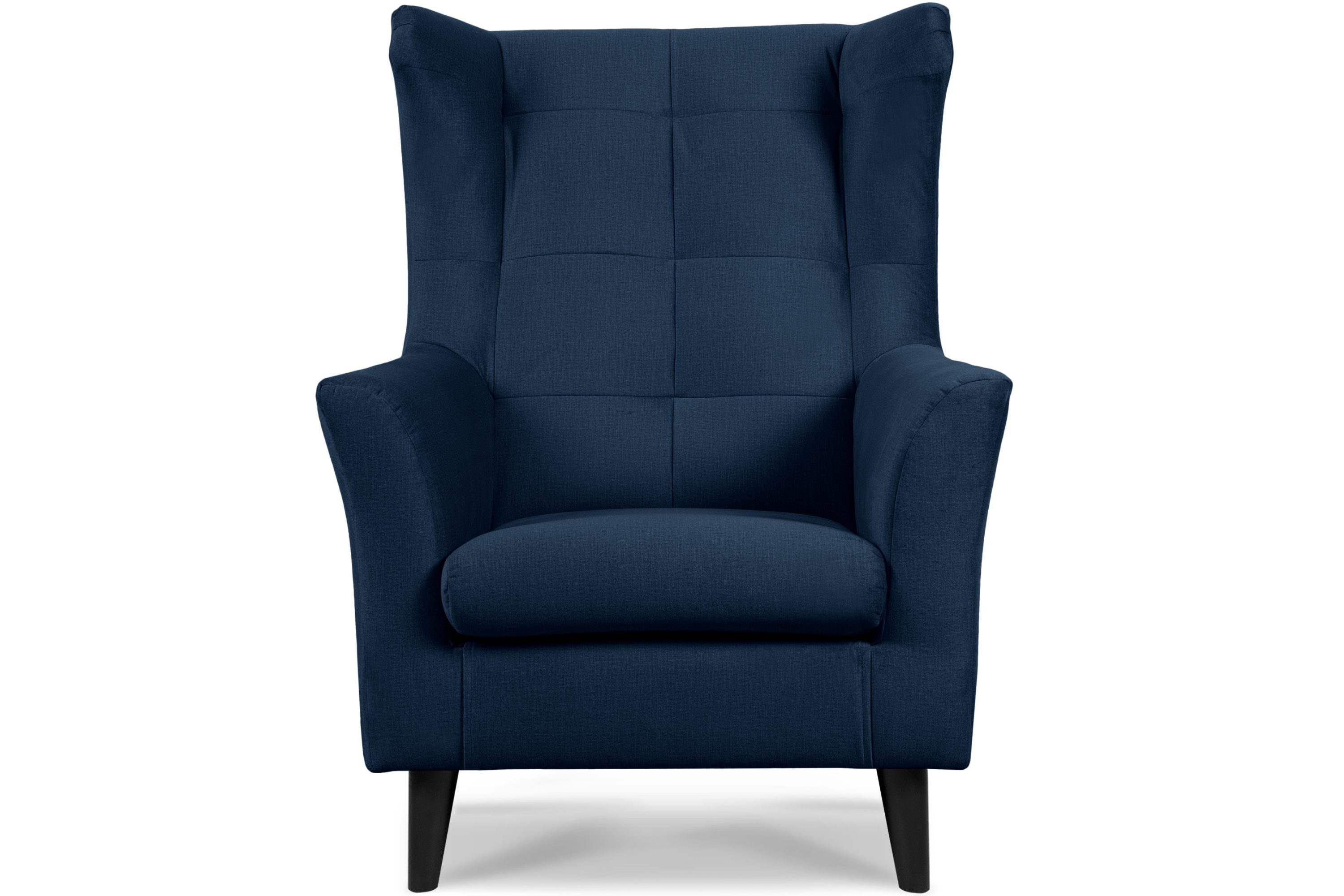 KONSIMO® Ohrensessel SALIS Sessel mit Armlehne, wasserabweisender Oberstoff,gewellte Feder und Schaumstoff im Sitz