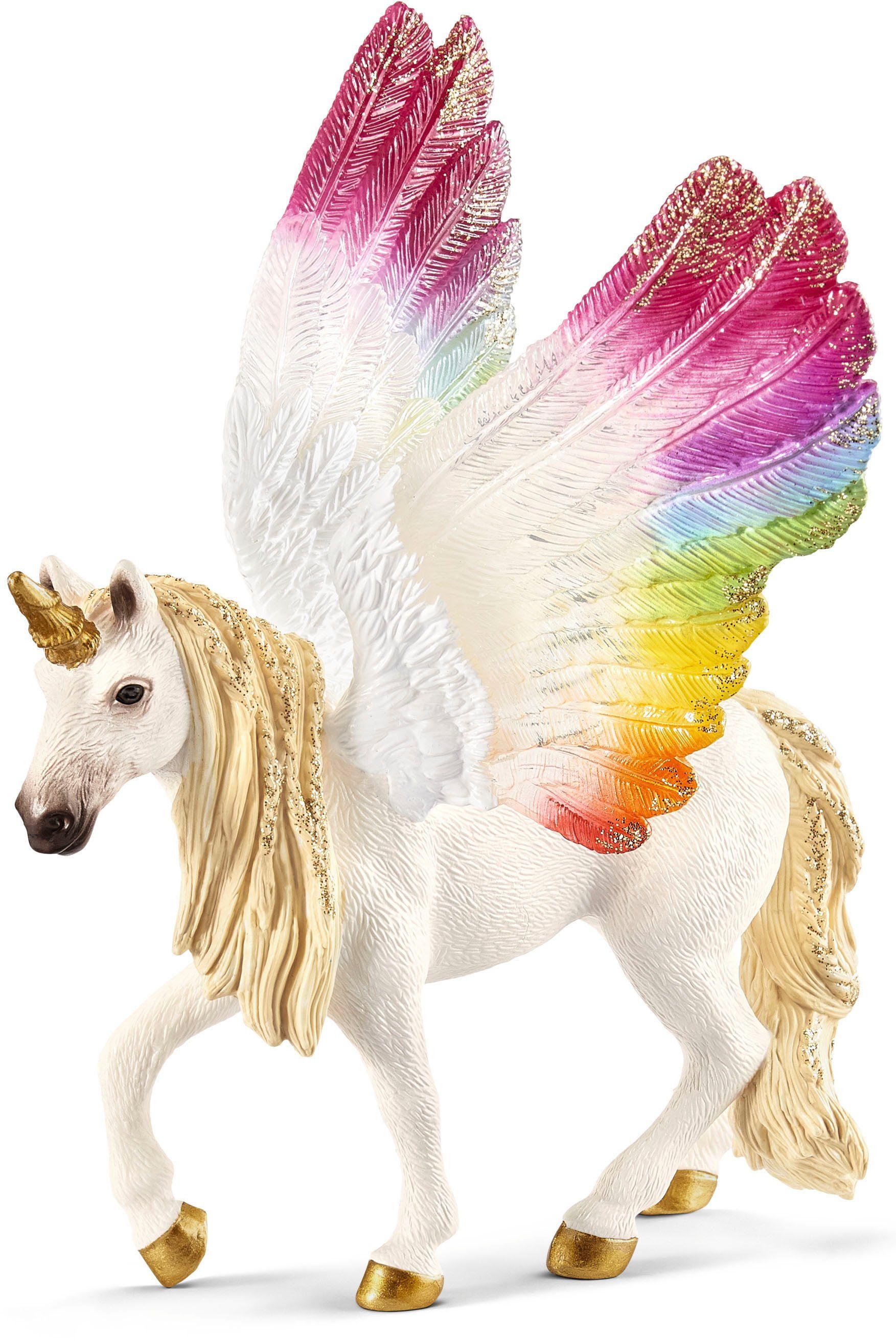 Schleich® Spielfigur BAYALA®, Geflügeltes Regenbogeneinhorn (70576)