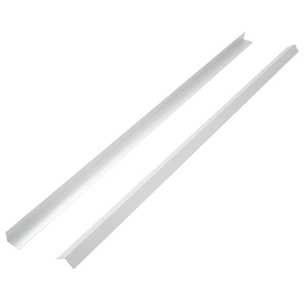 vidaXL Klickfliesen-Eckleiste 5 Stk. Verkleidungswinkel Verkleidungen Aluminium 170 cm Silber, 1 St.