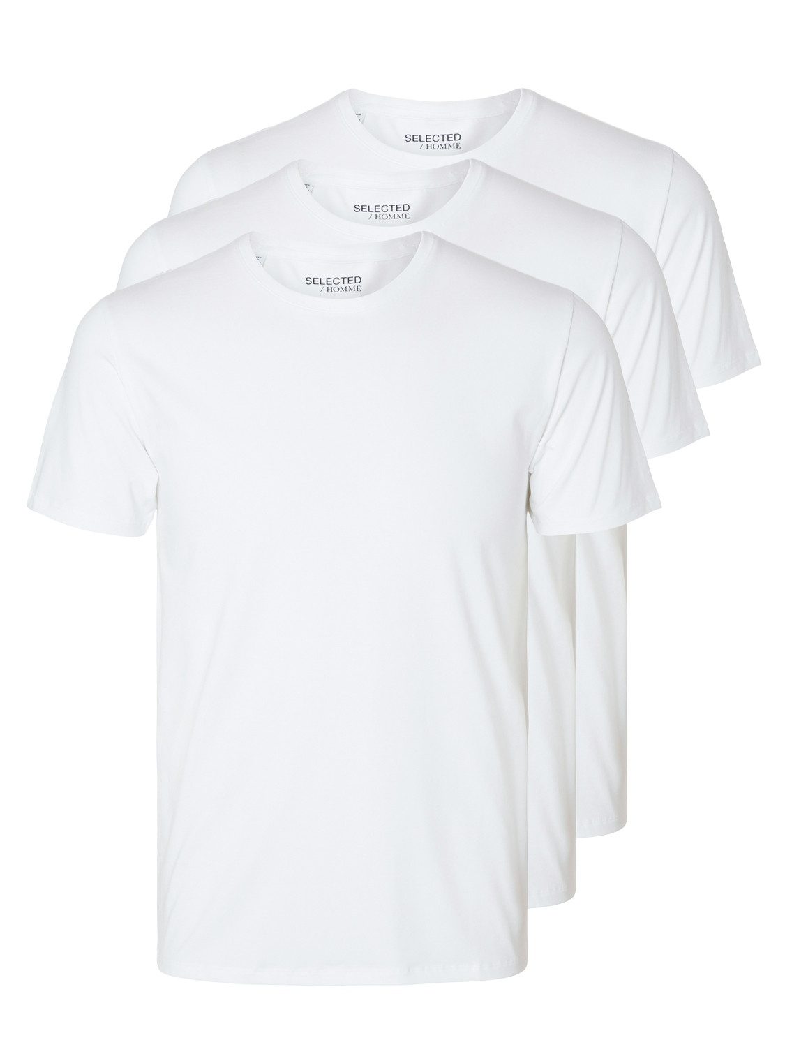 Selected T-Shirt SLHROLAND SS O-NECK TEE 3-PACK NOOS günstig online kaufen