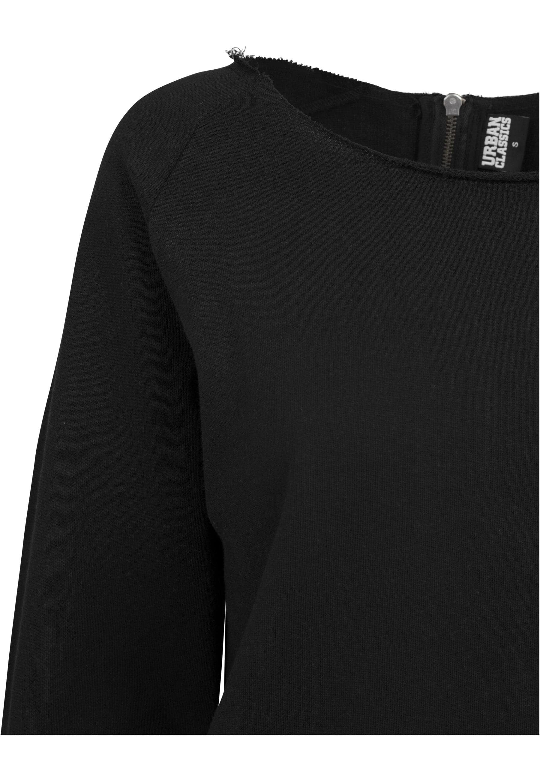 URBAN CLASSICS Damen Jumpsuit Sleeve Jumpsuit Terry black Ladies TB1841 (1-tlg) Long Long Sleeve Terry