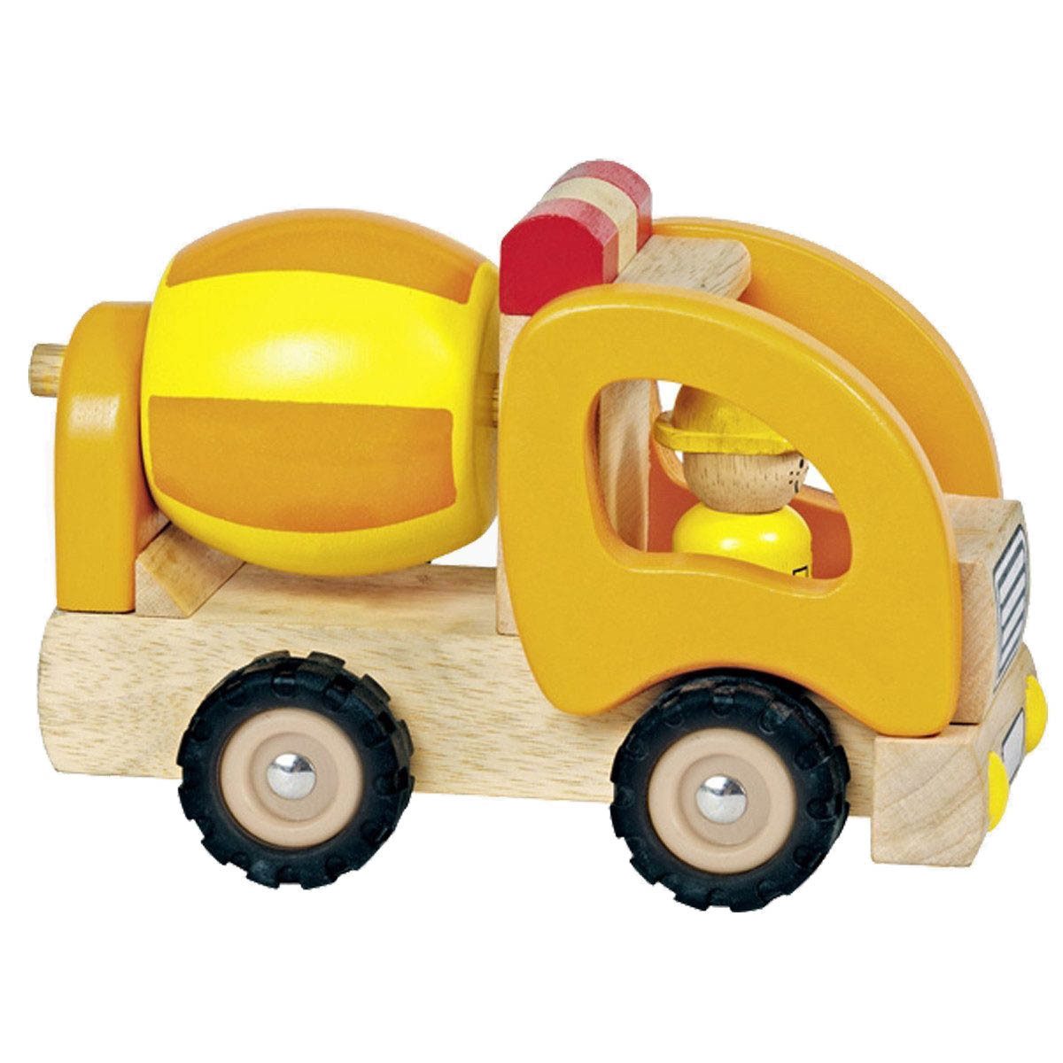 goki Spielzeug-Betonmischer Betonmischer Goki, (Packung, 1-tlg., set), Die Mischtrommel ist drehbar!