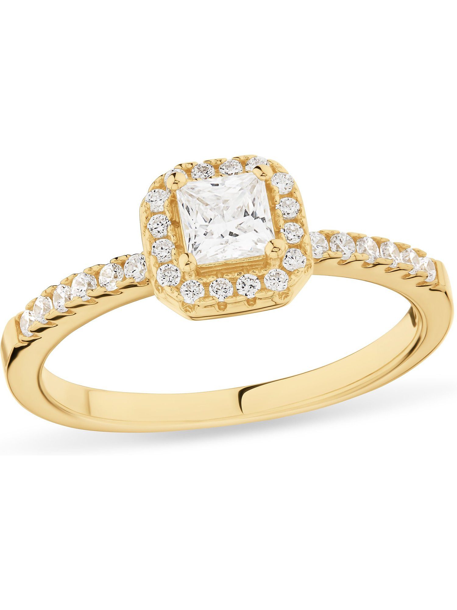 CHRIST Fingerring CHRIST Damen-Damenring 925er Silber 45 Zirkonia, Zirkonia günstig online kaufen